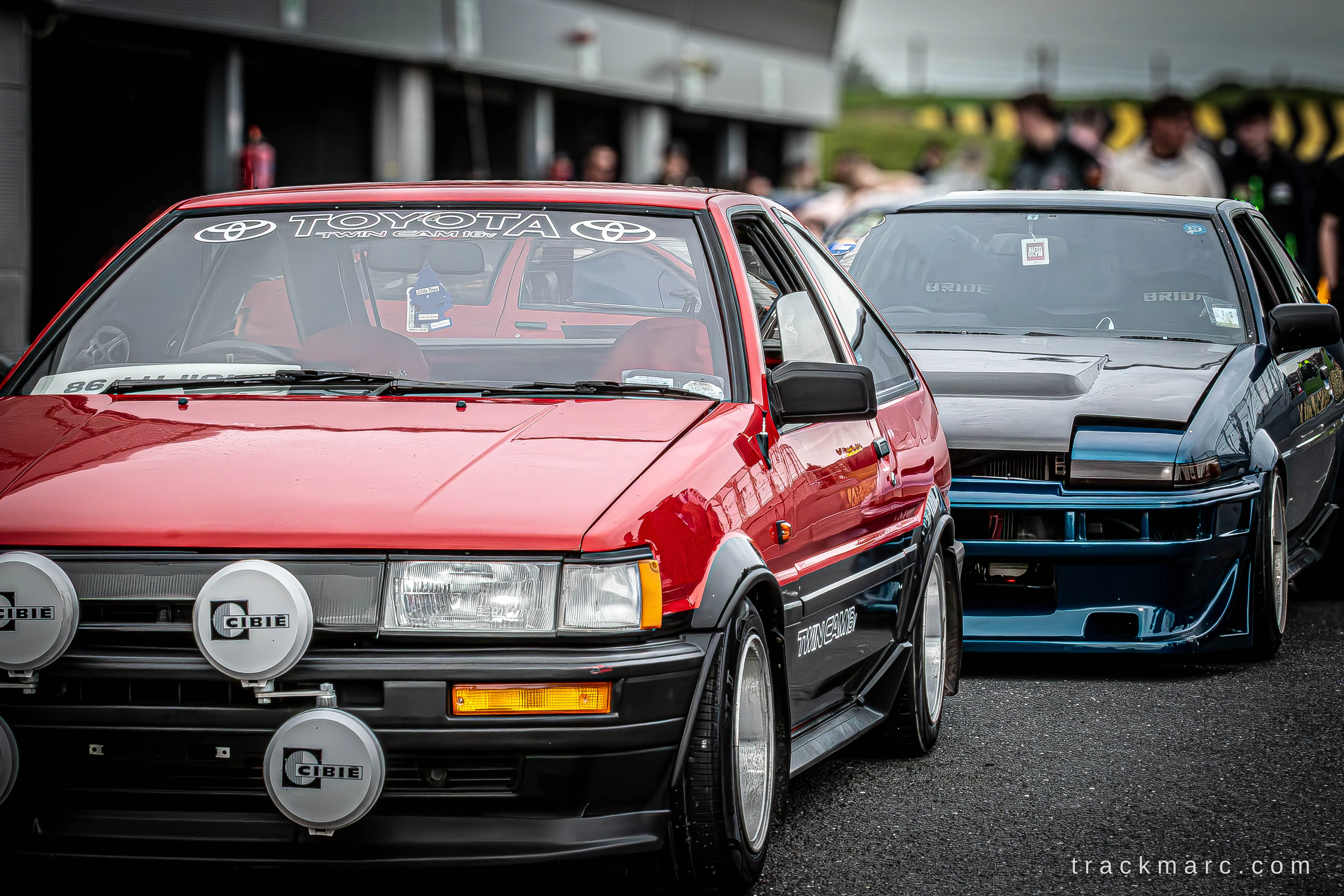 Toyota AE86 pair at 86 Fest