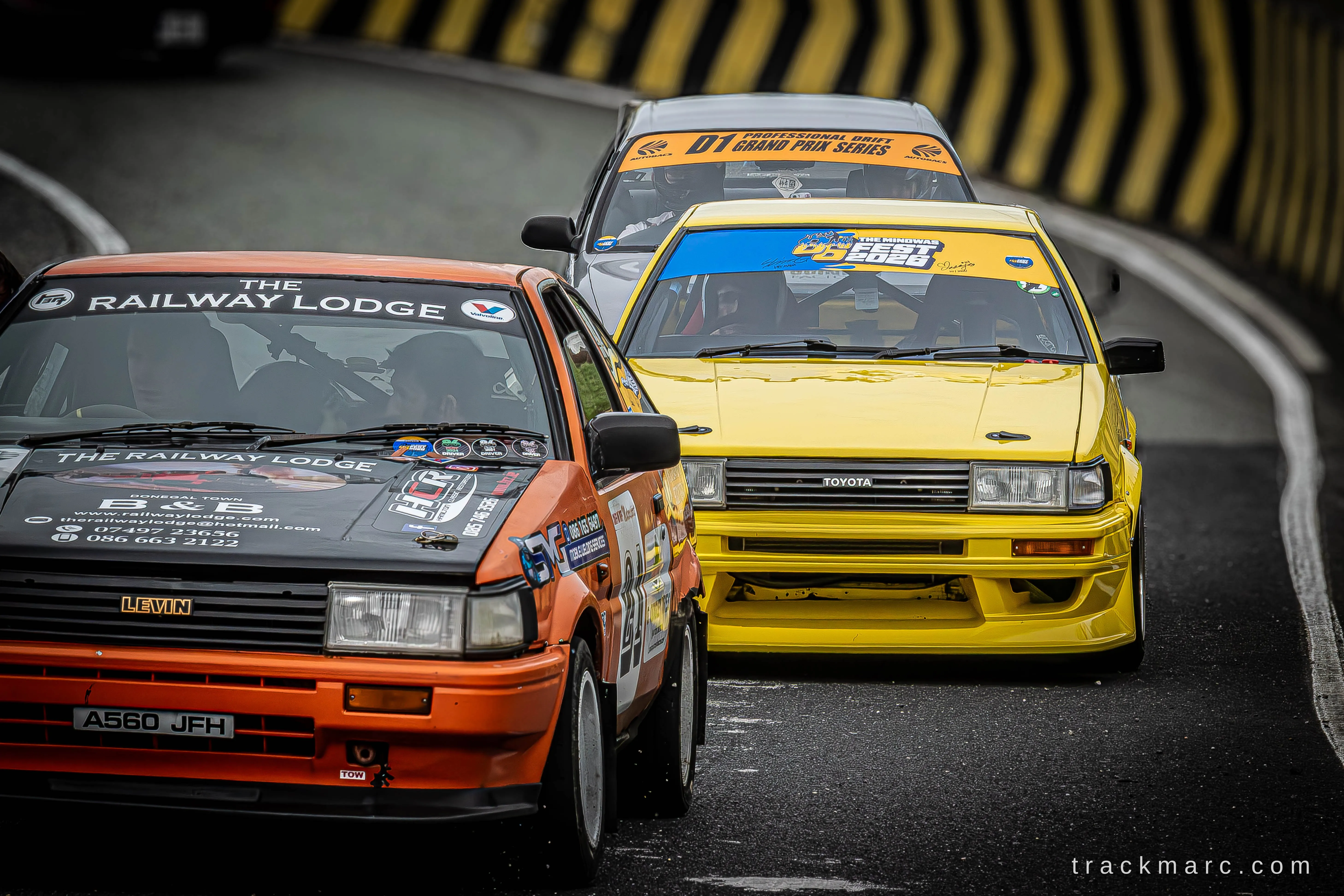 Toyota AE86 Levin trio at 86 Fest