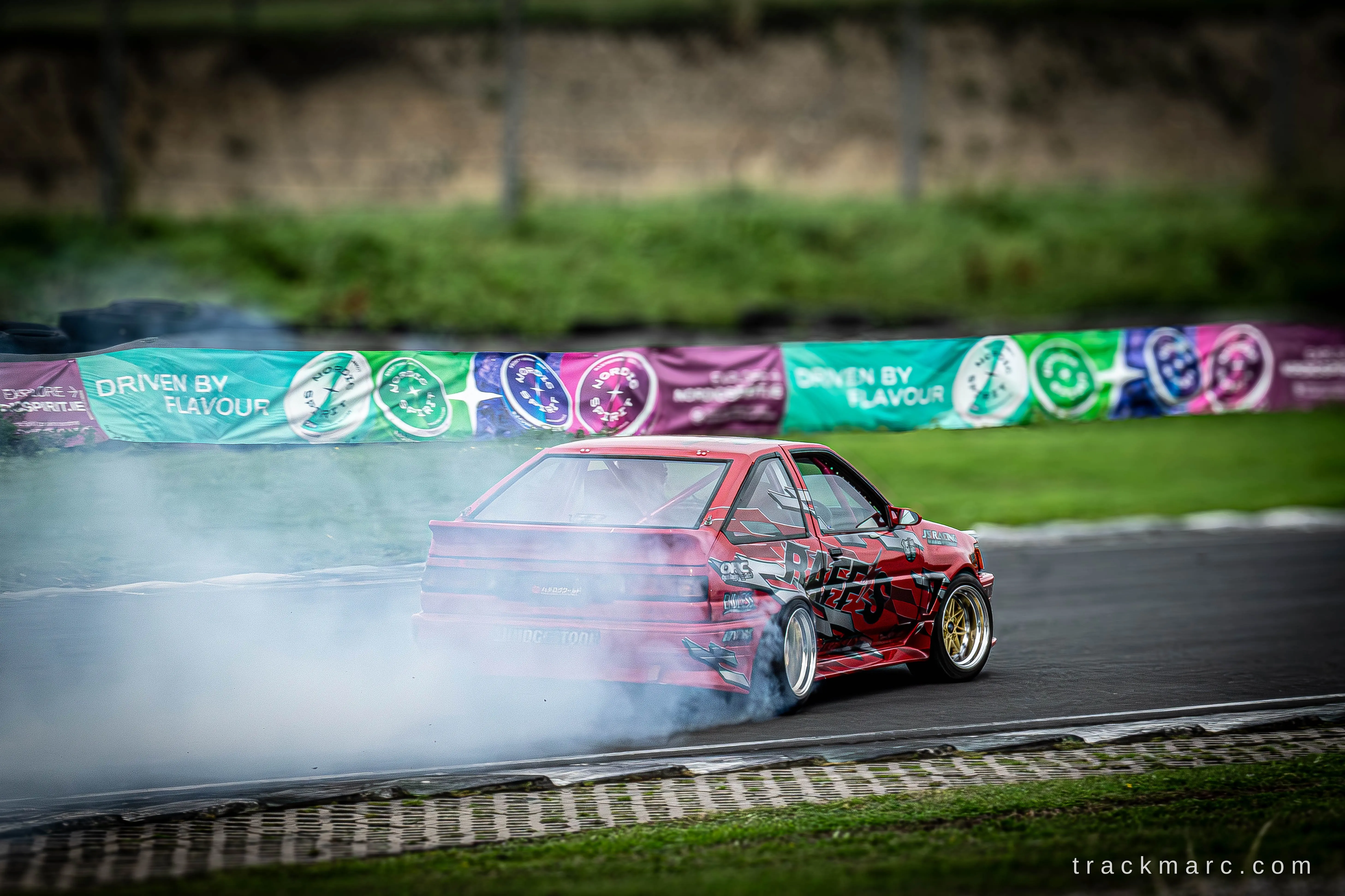 Toyota AE86 drifting at 86 Fest