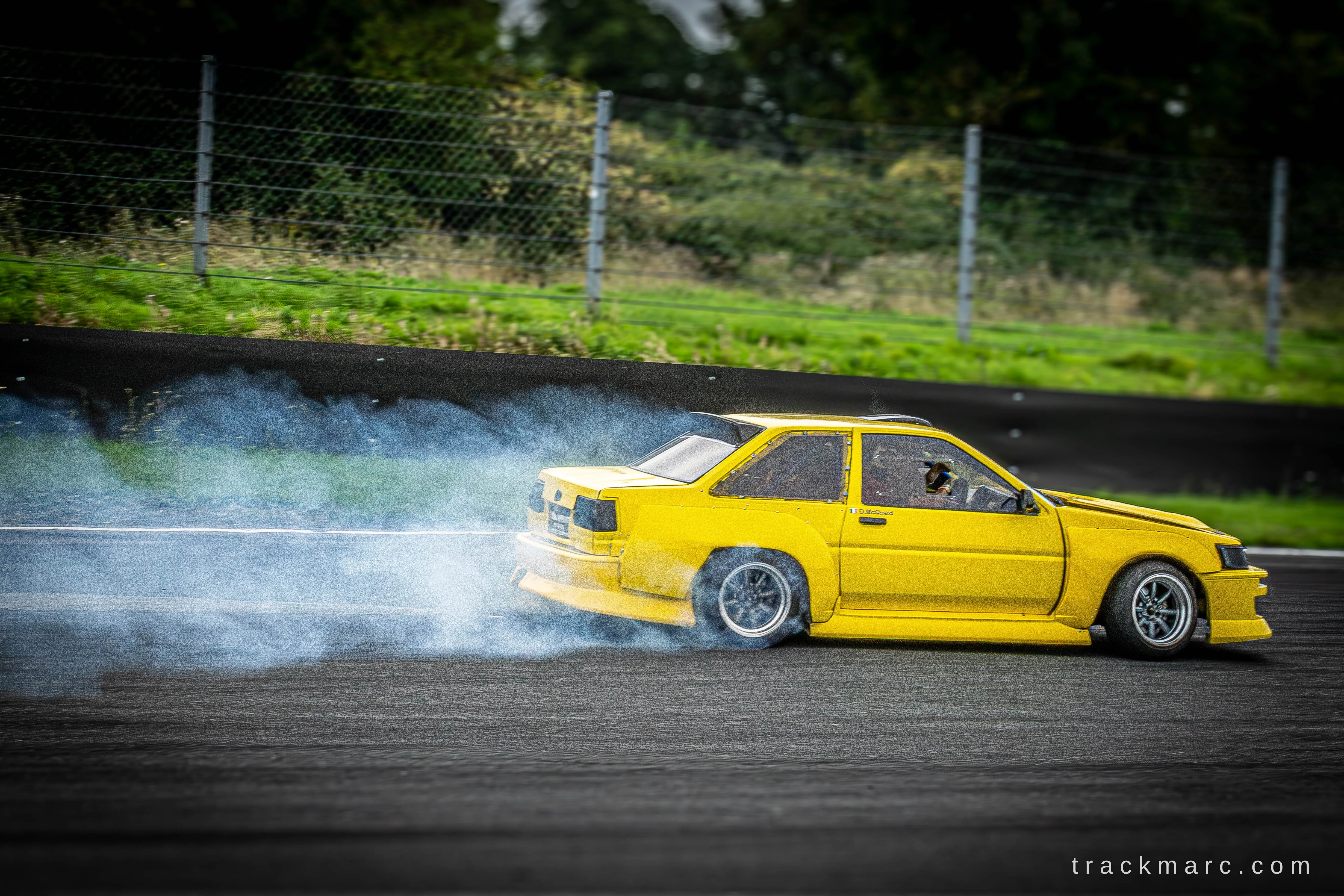 Declan McQuaid's yellow Toyota AE86, 86 Fest