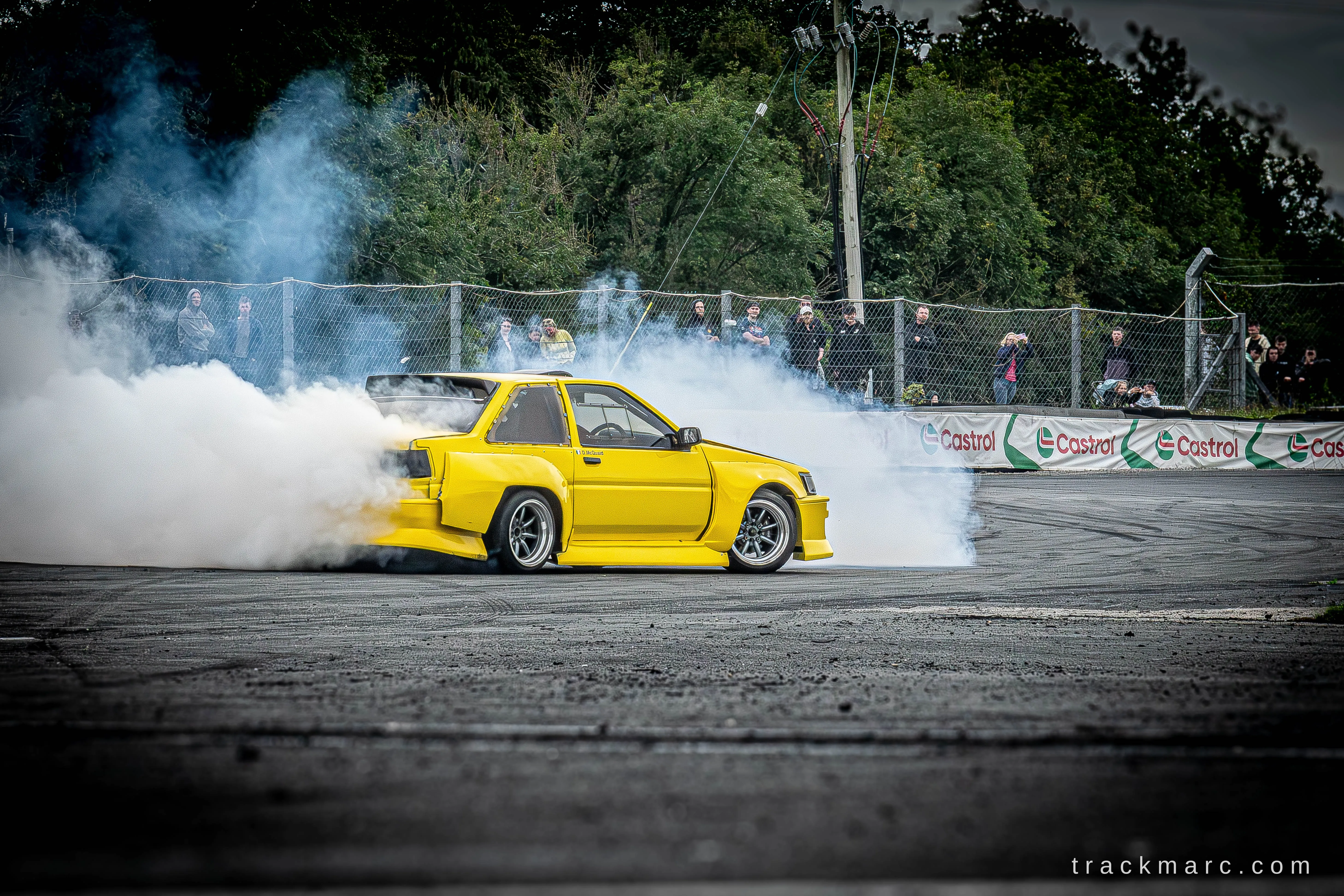 Yellow Toyota AE86 coupe at 86 Fest