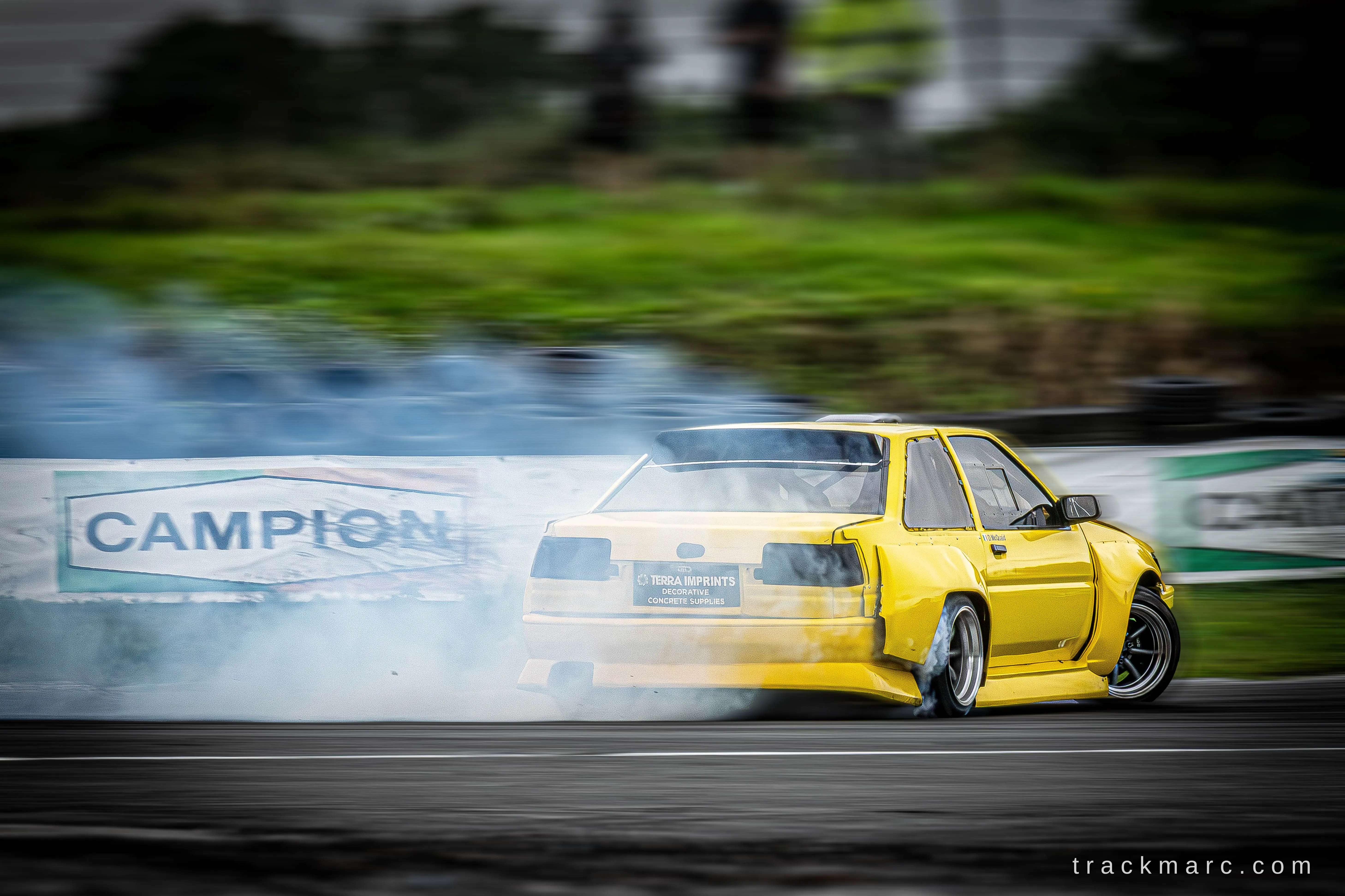 Yellow Toyota AE86 drift car — 86 Fest