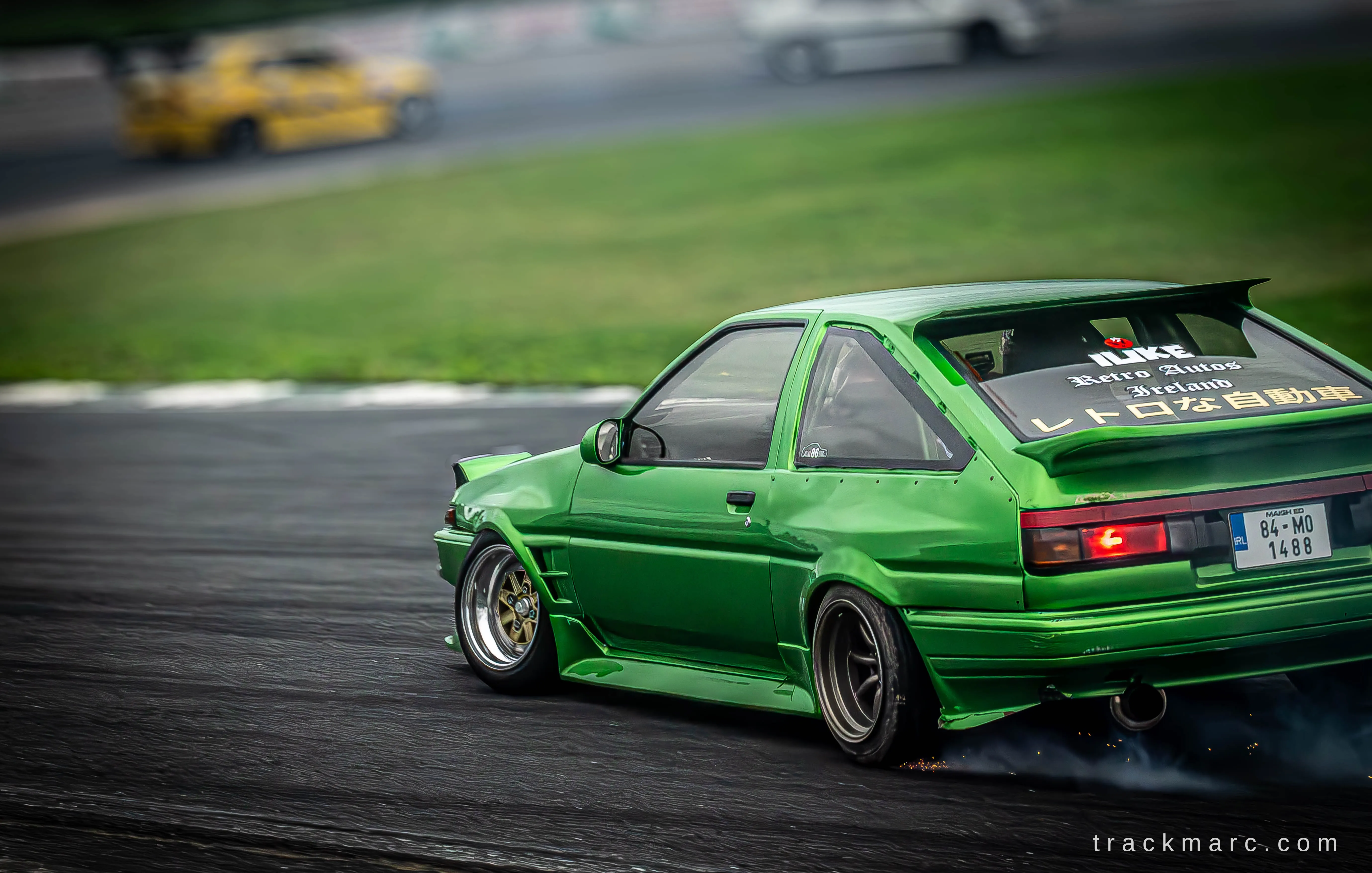 Green Toyota AE86 at 86 Fest