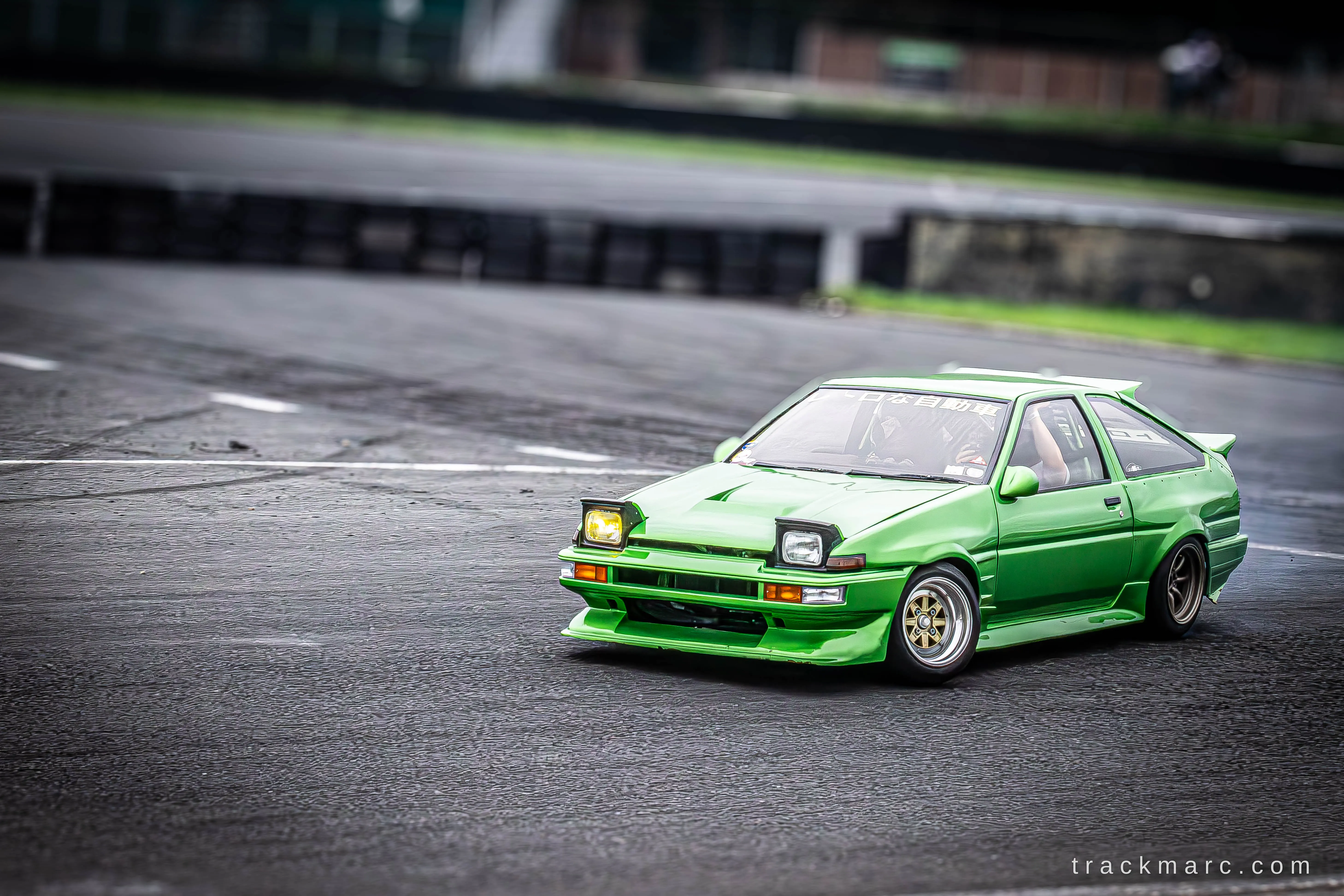 Green Toyota AE86 at 86 Fest