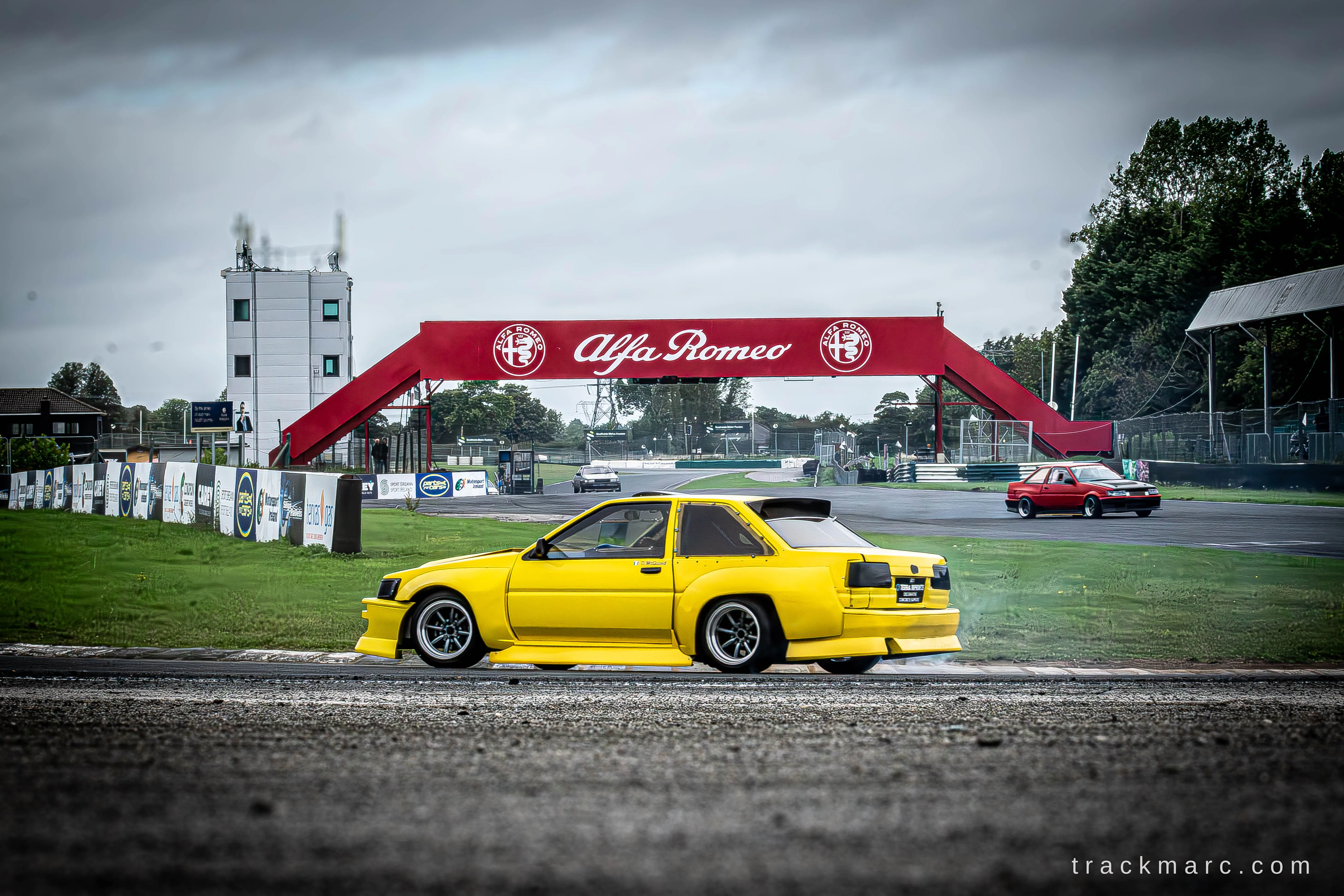 Yellow Toyota AE86 at 86 Fest