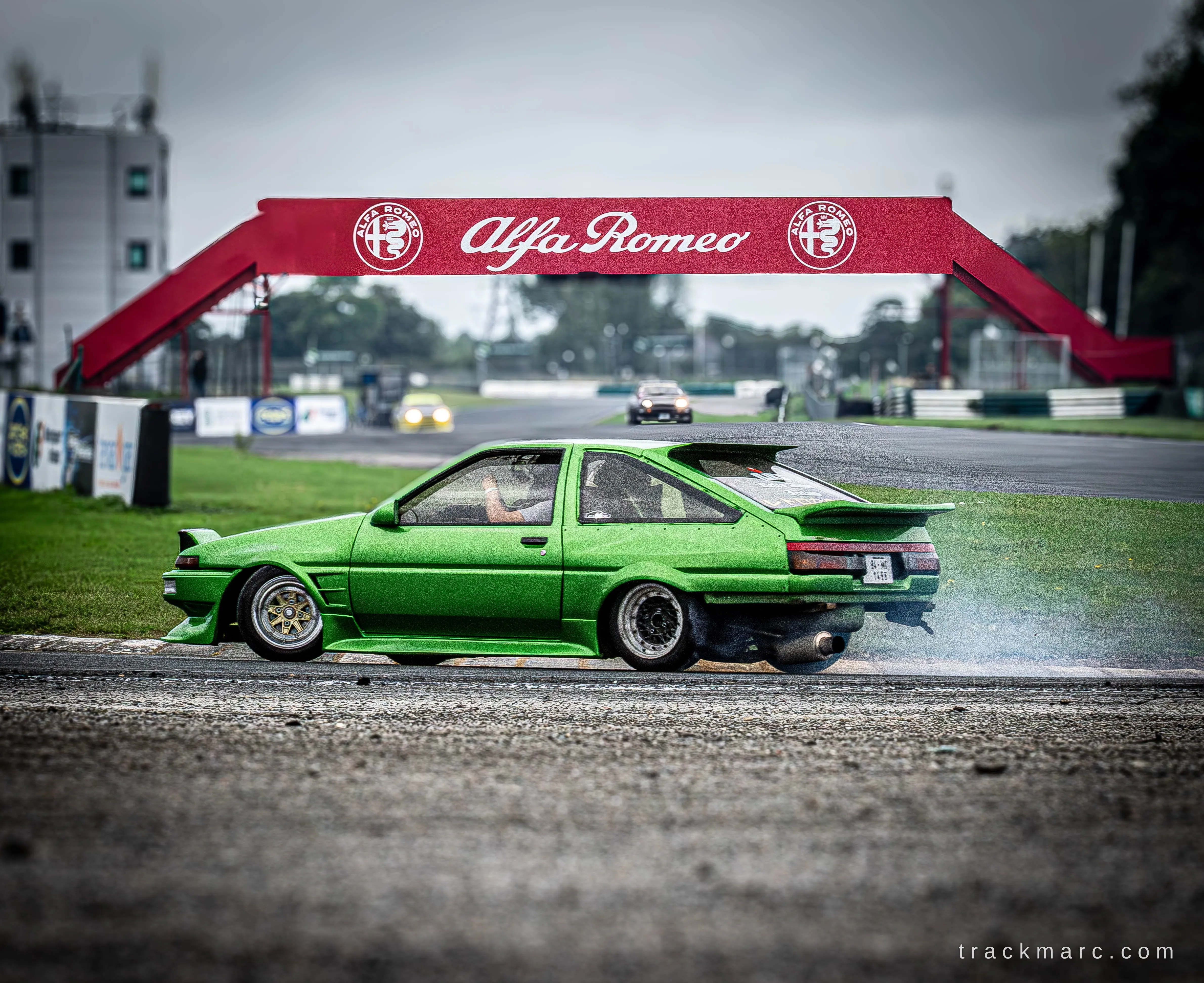 Green Toyota AE86 at 86 Fest
