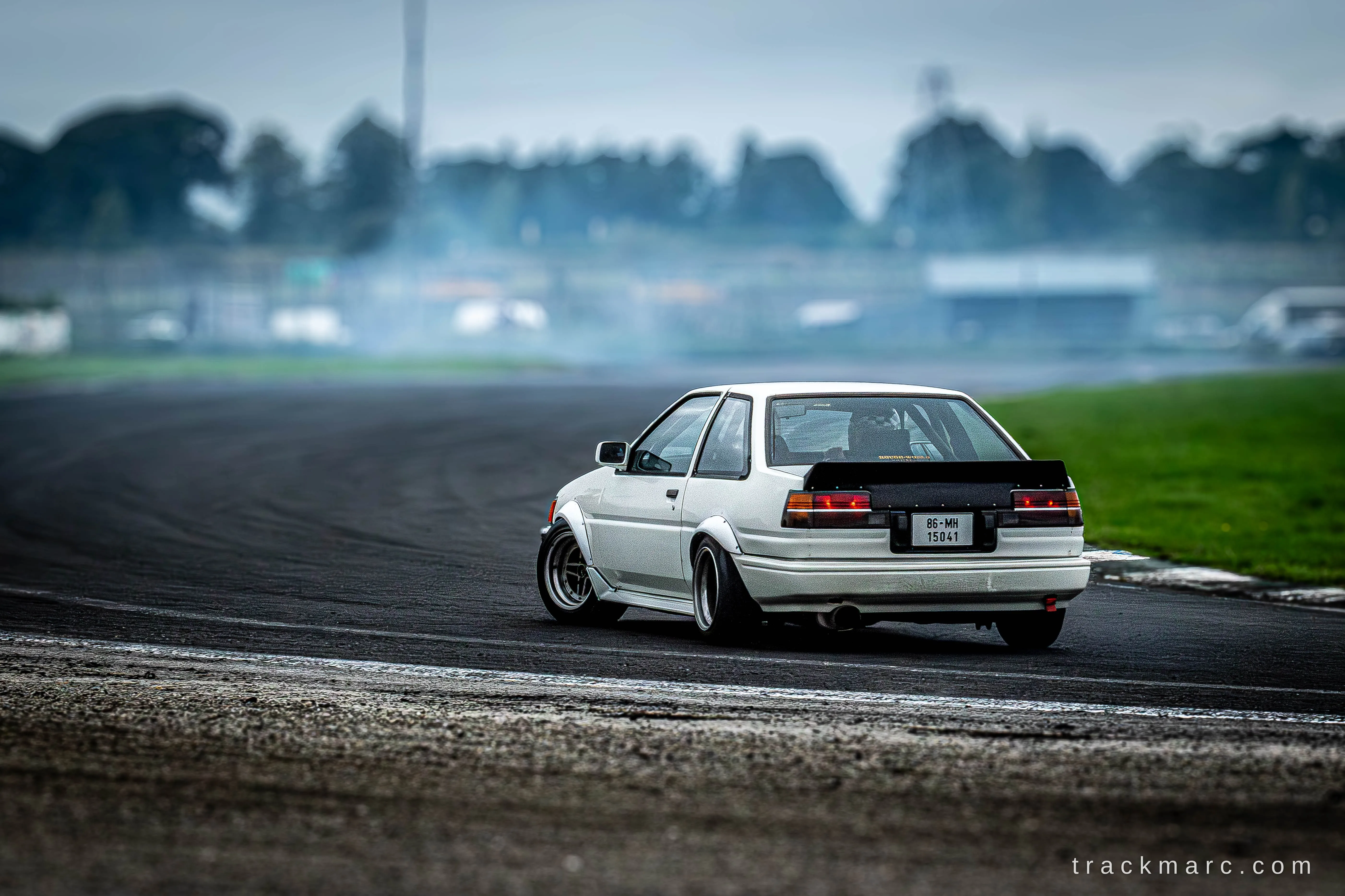 White Toyota AE86 coupe, 86 Fest