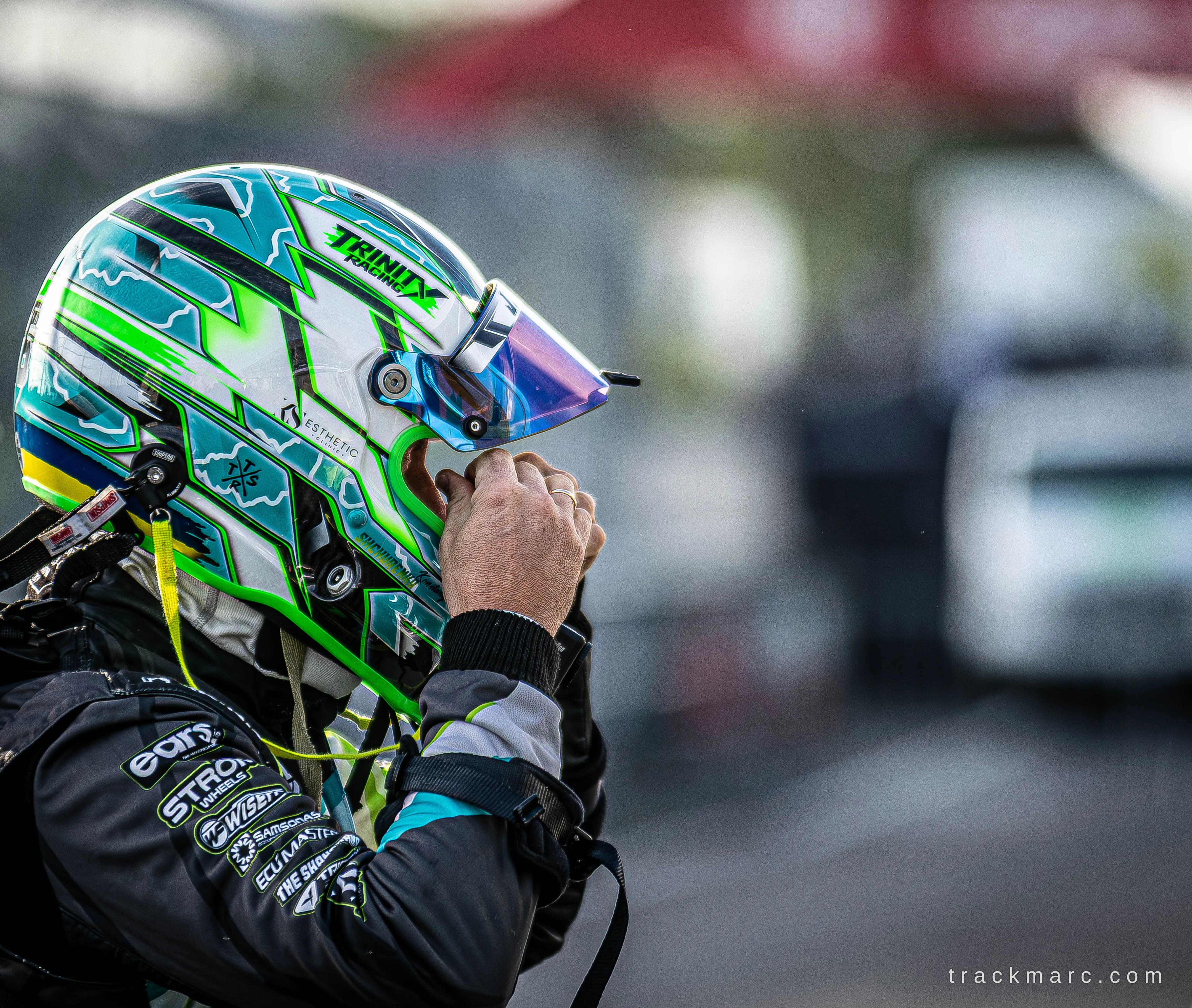 Driver preparation at 130 Showdown
