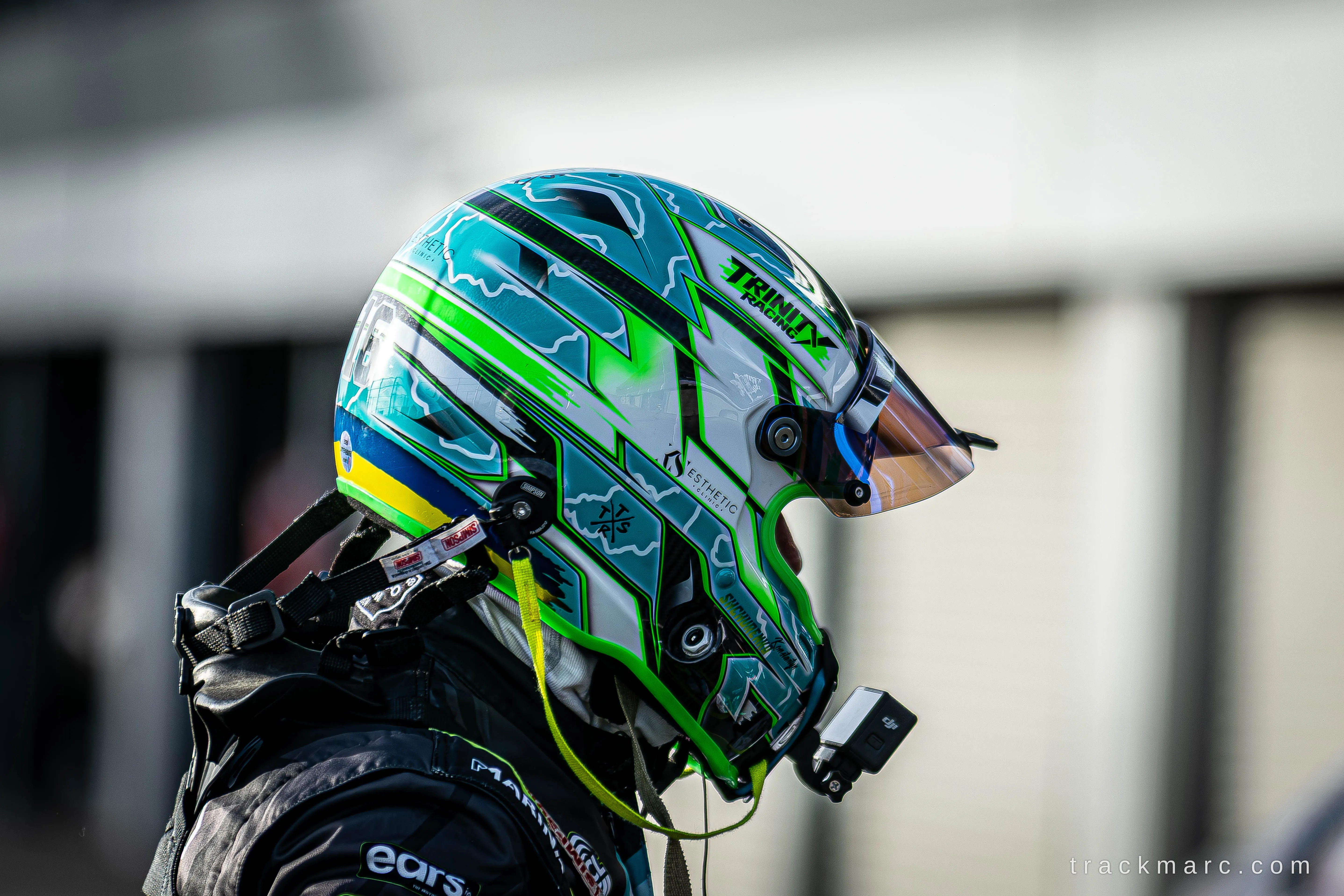 Driver's helmet, Trinity Racing — 130 Showdown