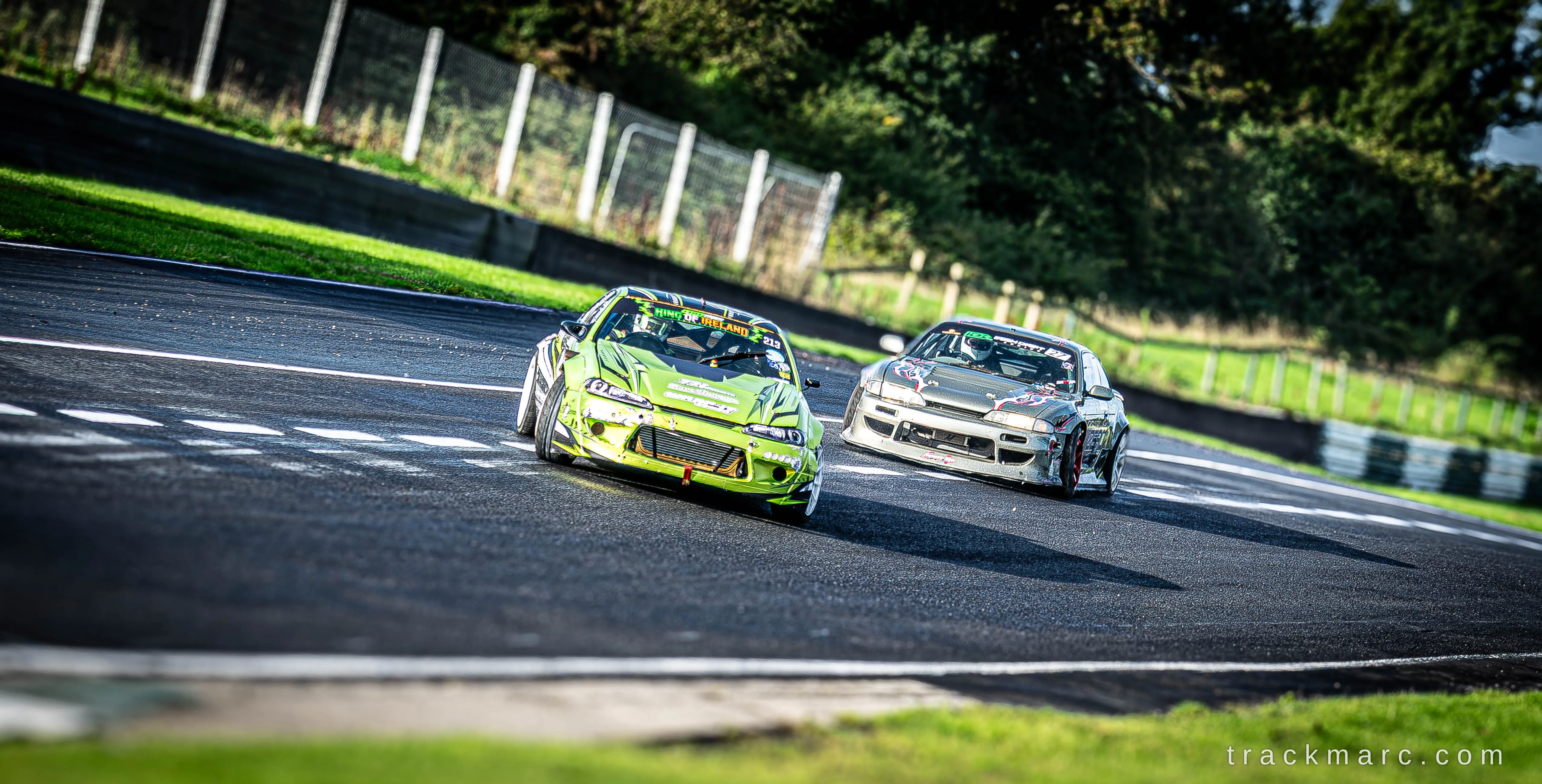 Drift cars on track — 130 Showdown