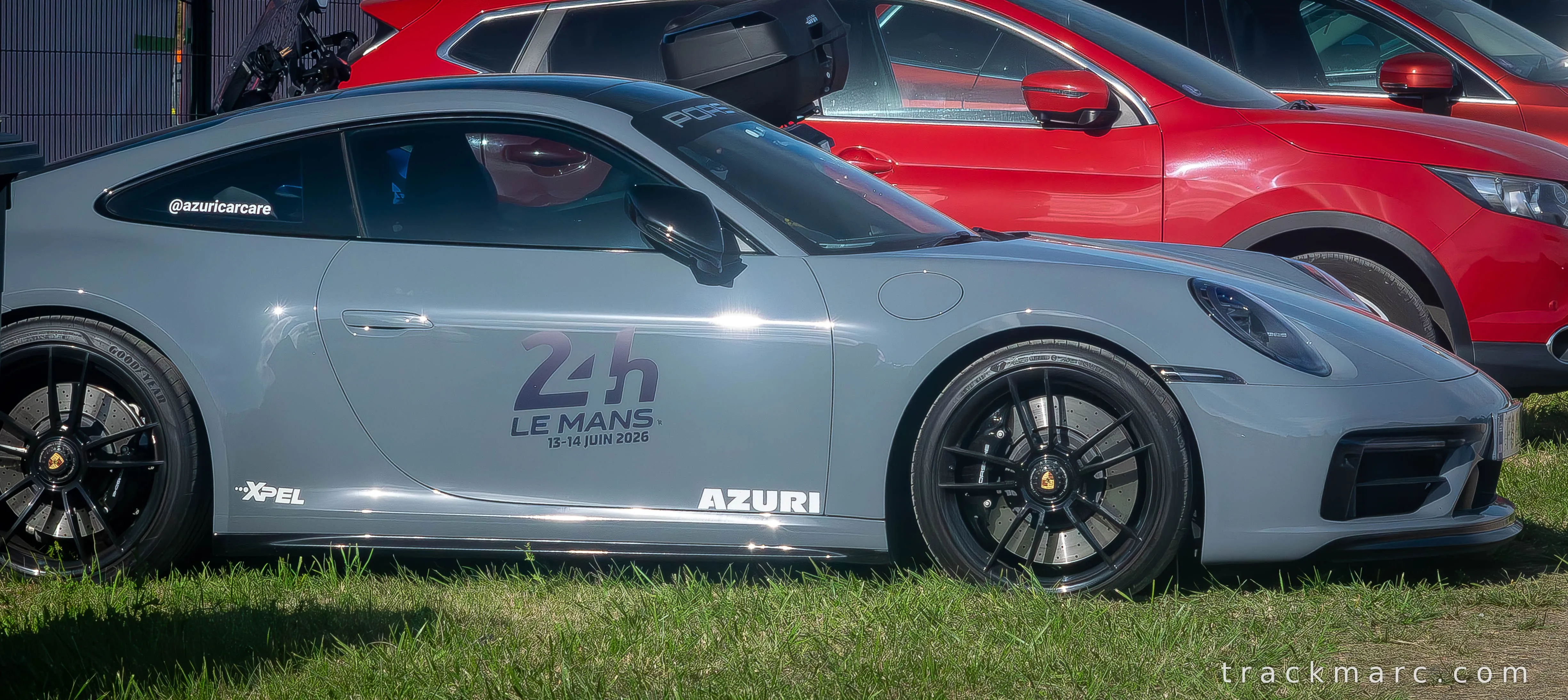 Porsche 911 (992) with Le Mans 24h Livery on Static Display