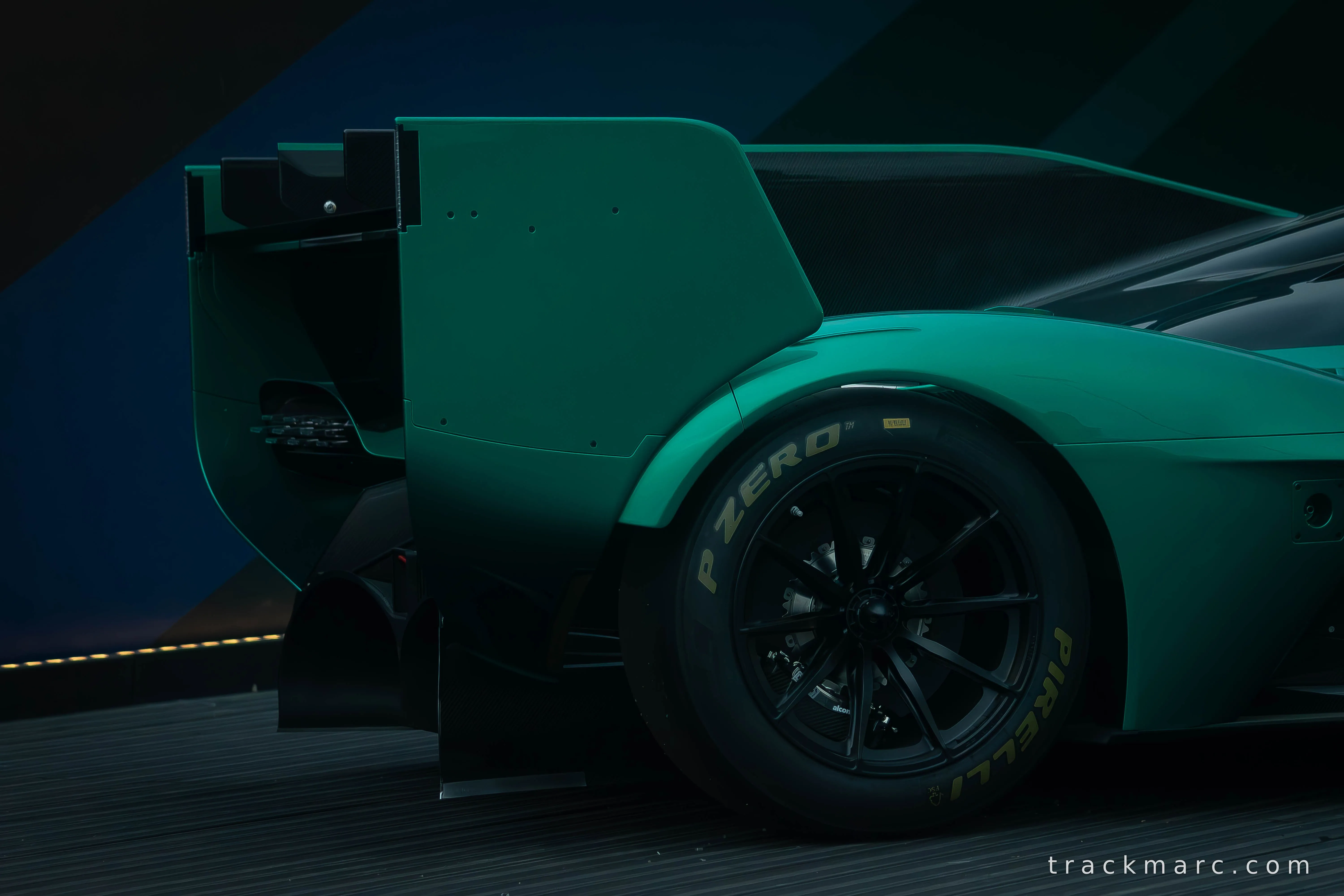 Aston Martin Valkyrie AMR Pro in British Racing Green — Indoor Show Display