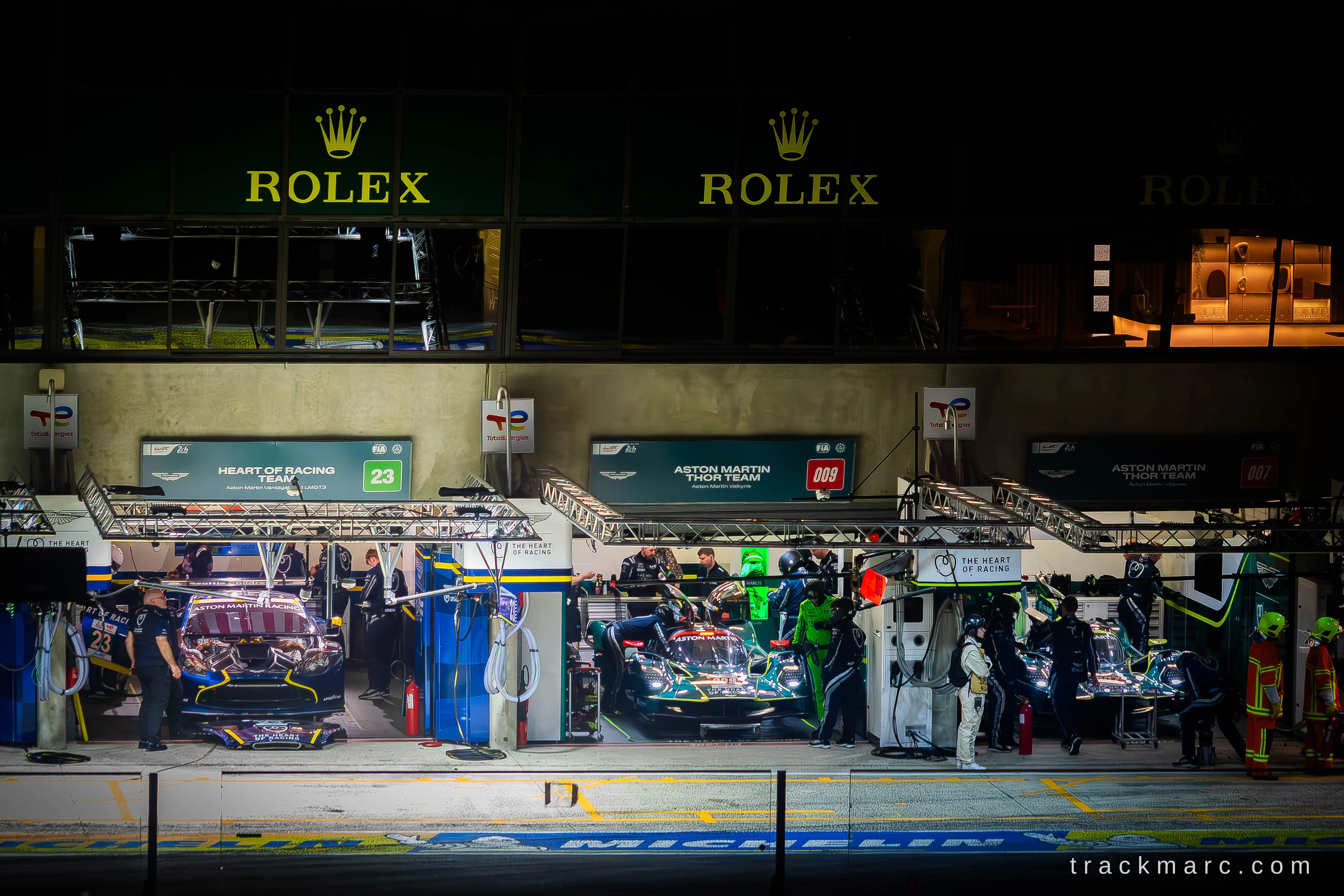 Aston Martin Pit Boxes — Le Mans 2026