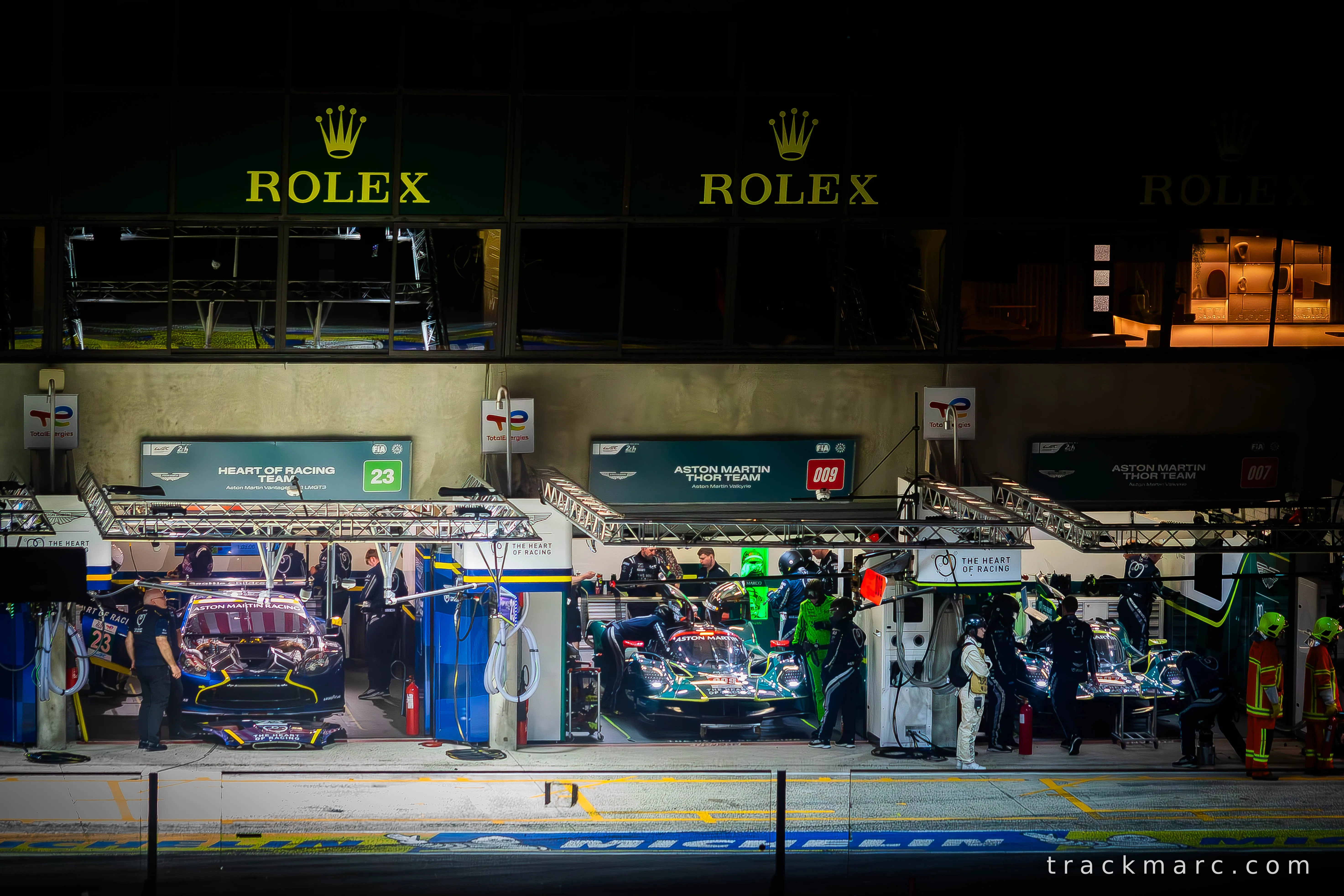 Aston Martin Pit Boxes — Le Mans 2026