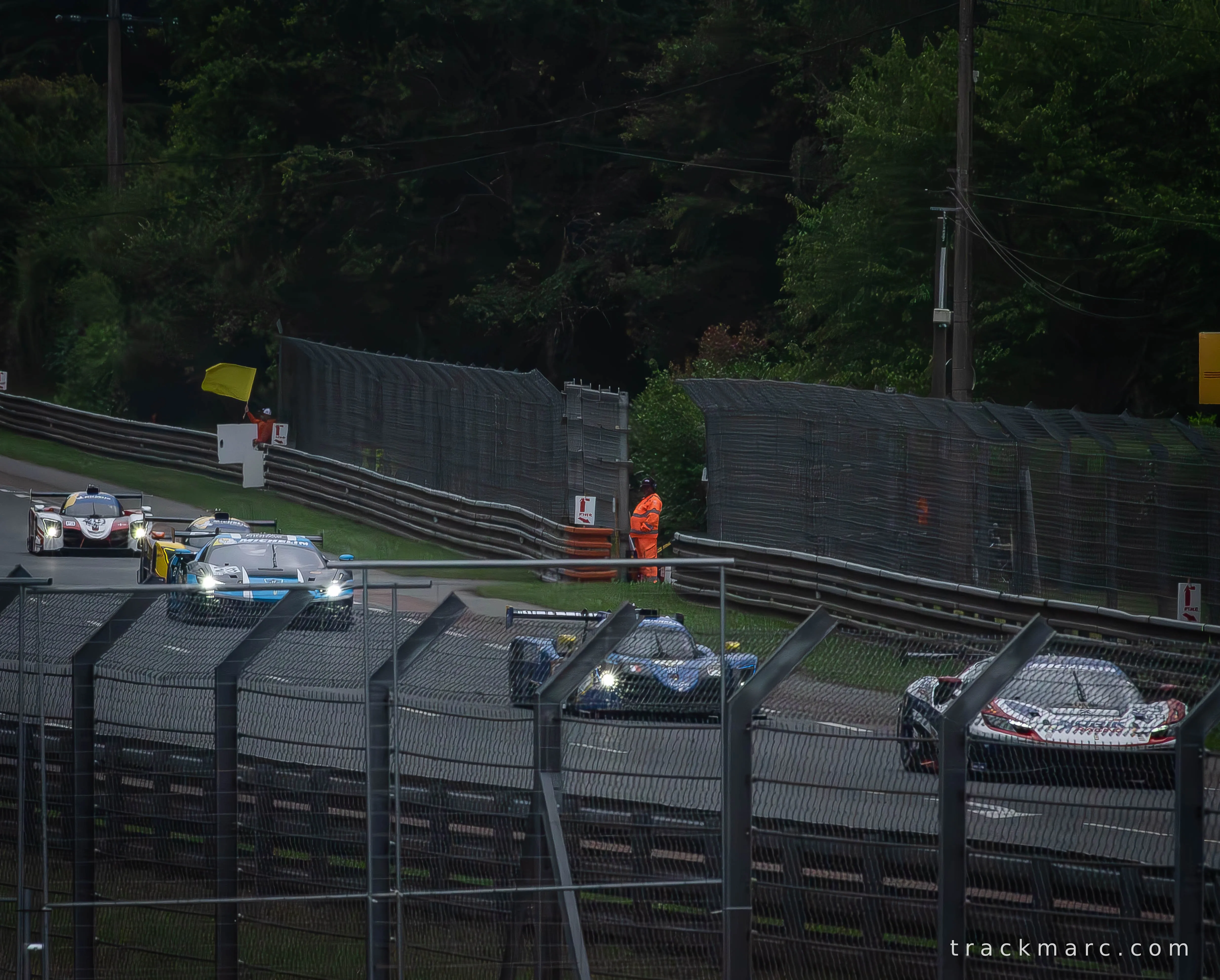 Multi-Class Pack Under Yellow — Le Mans 2026