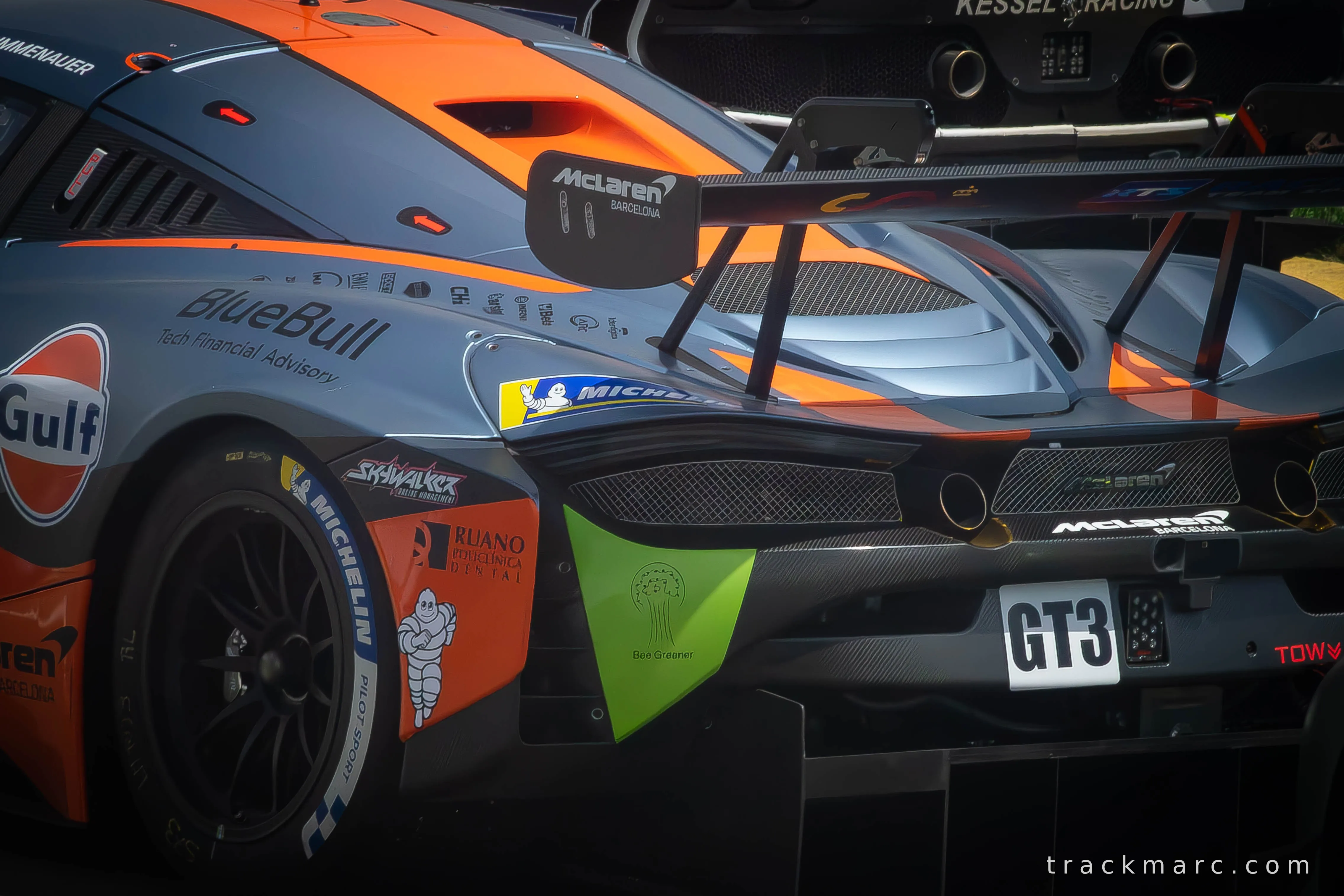 McLaren GT3 #77 — Gulf Livery Detail, Le Mans 2026