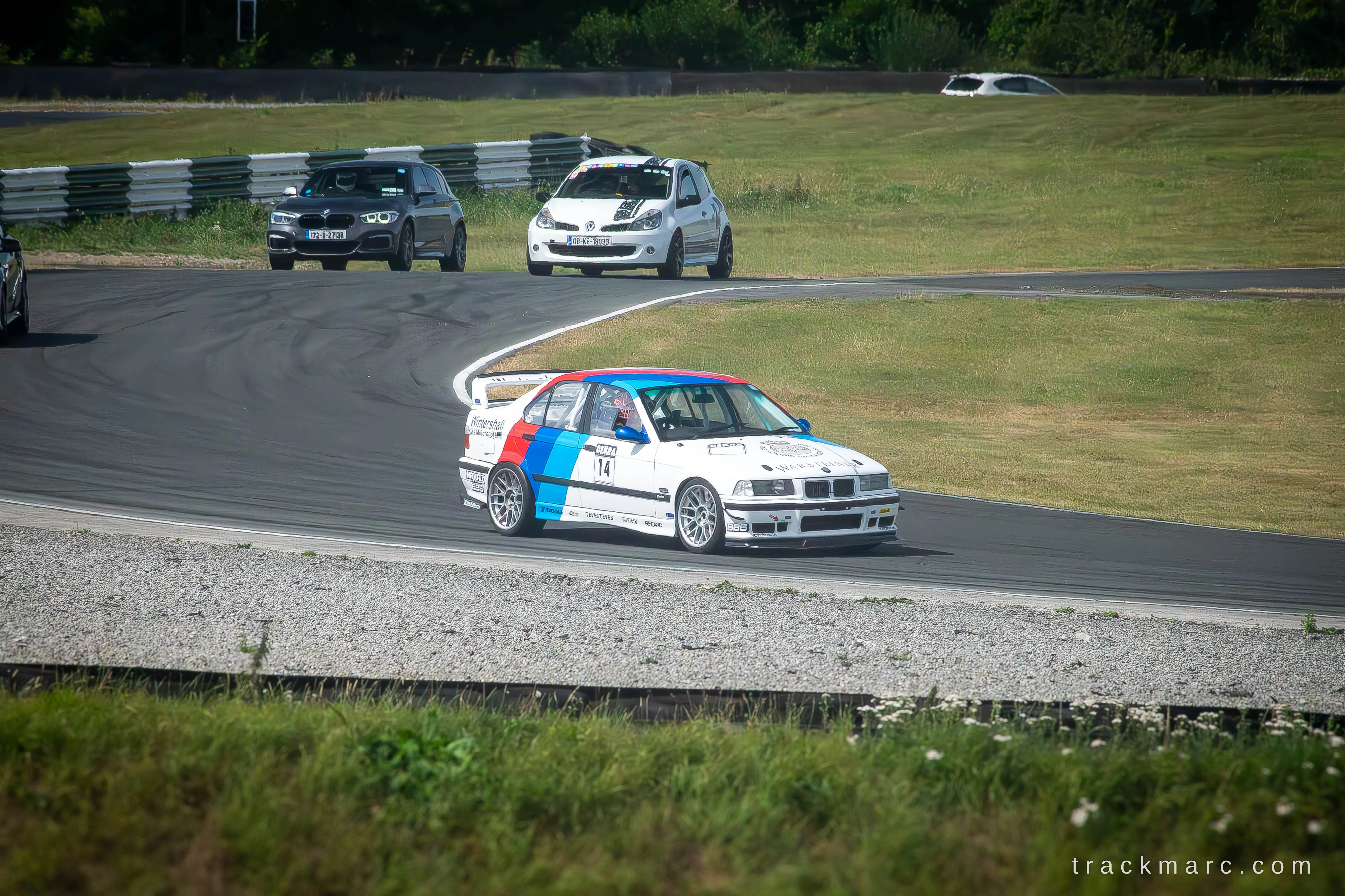 BMW E36 #14 Leads Renault Clio RS — Bimmerfest, Mondello Park