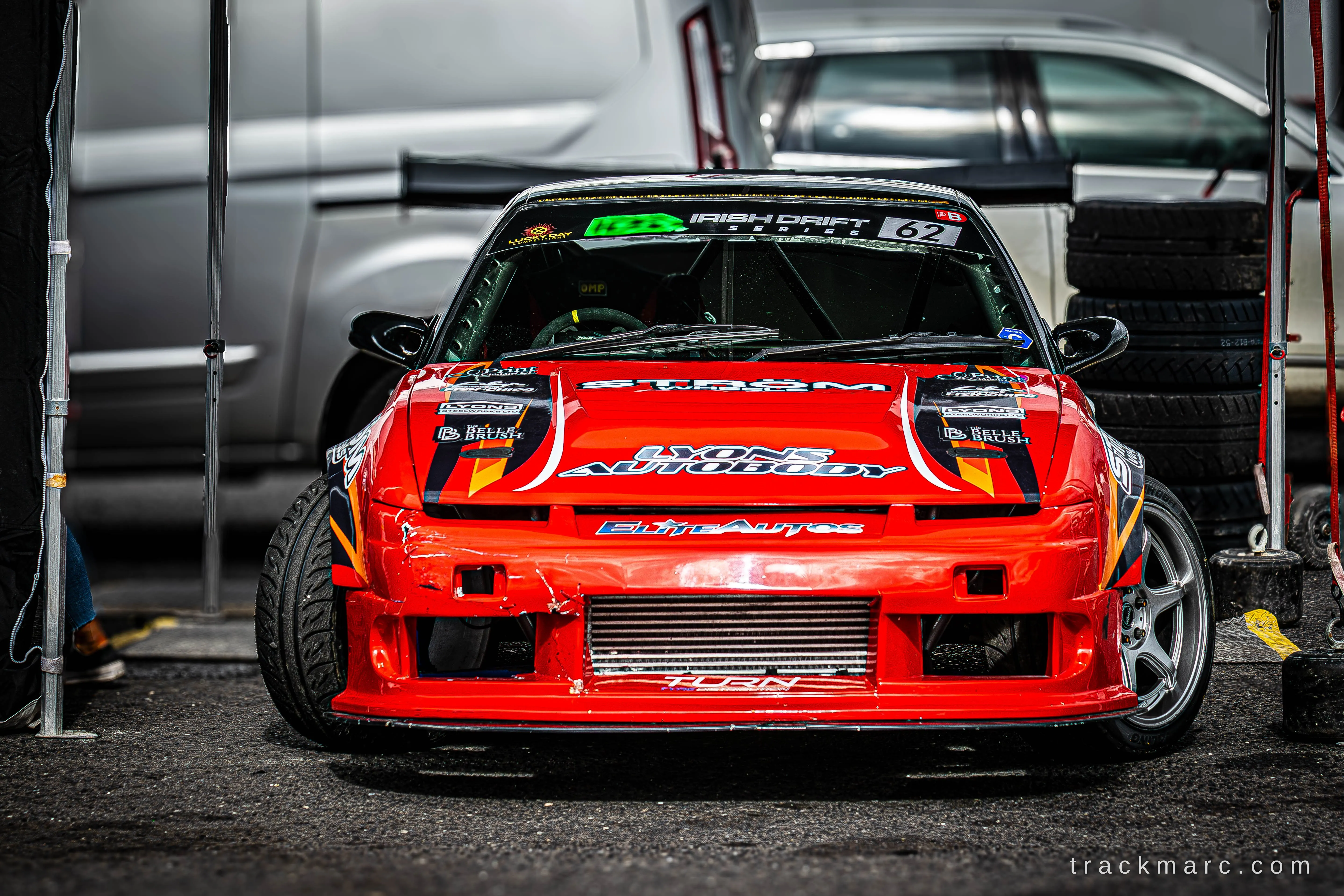 Nissan 180SX, Red #62 — 130 Showdown