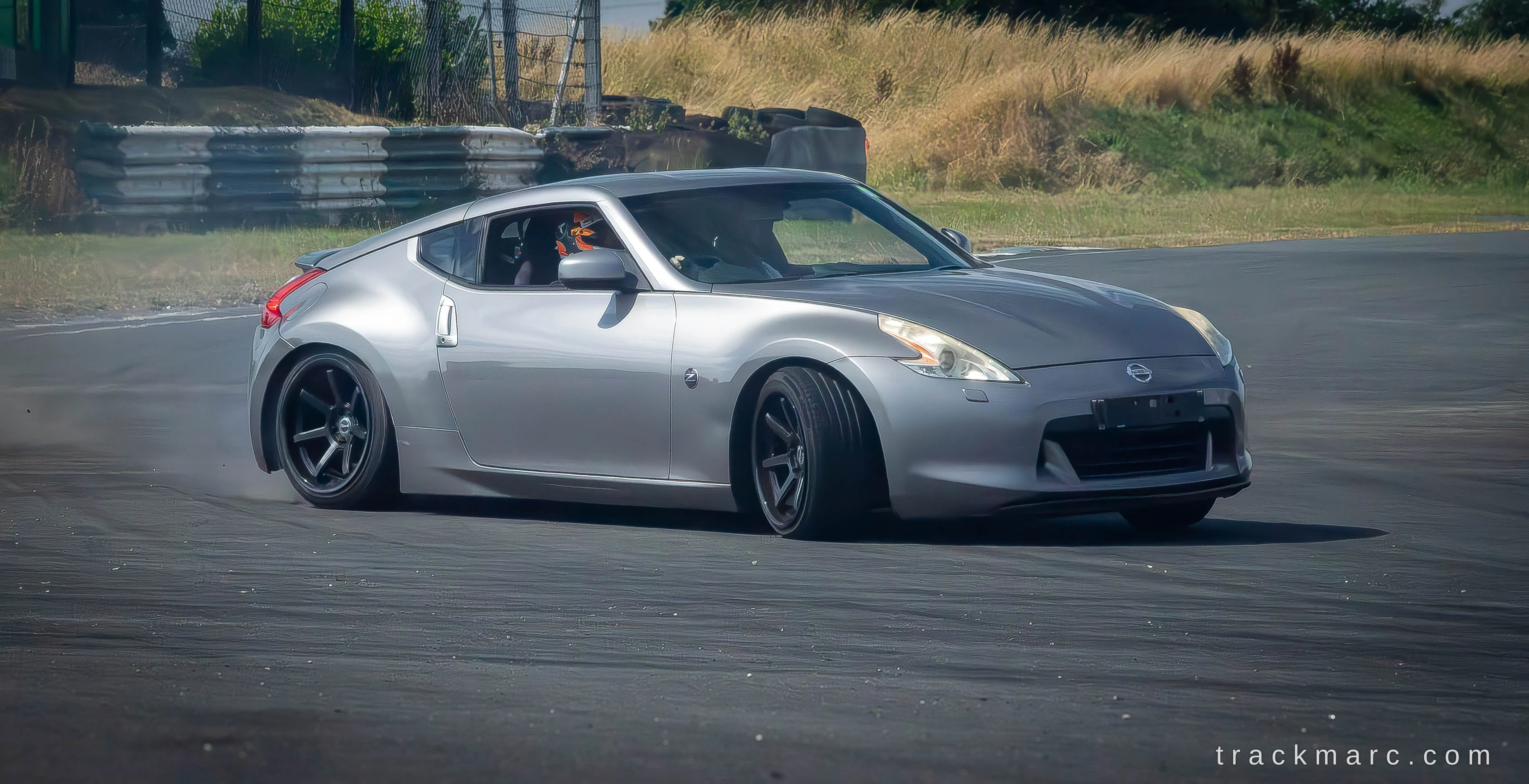 Nissan 370Z drifting at Mondello