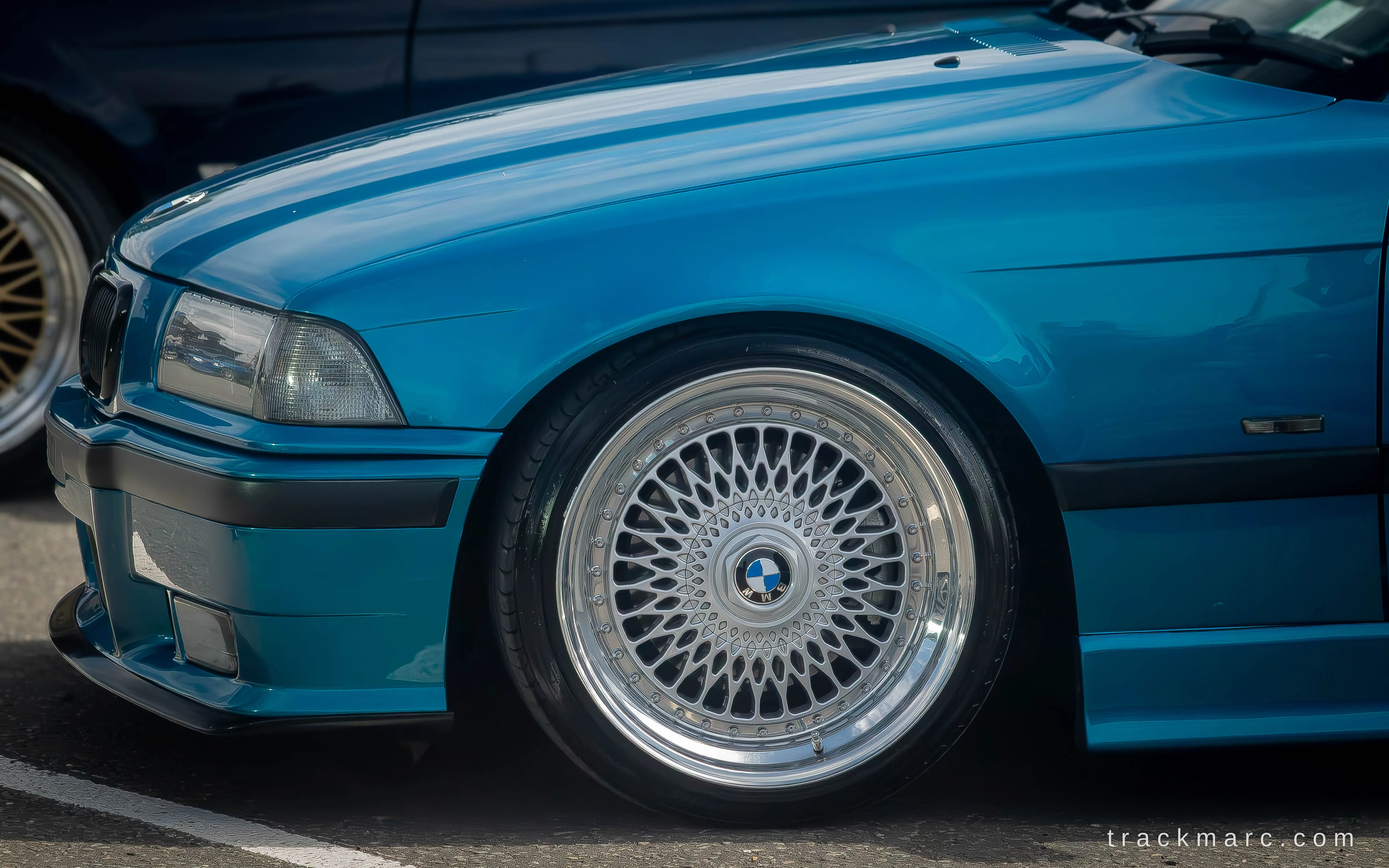 E36 BMW on BBS style wheels