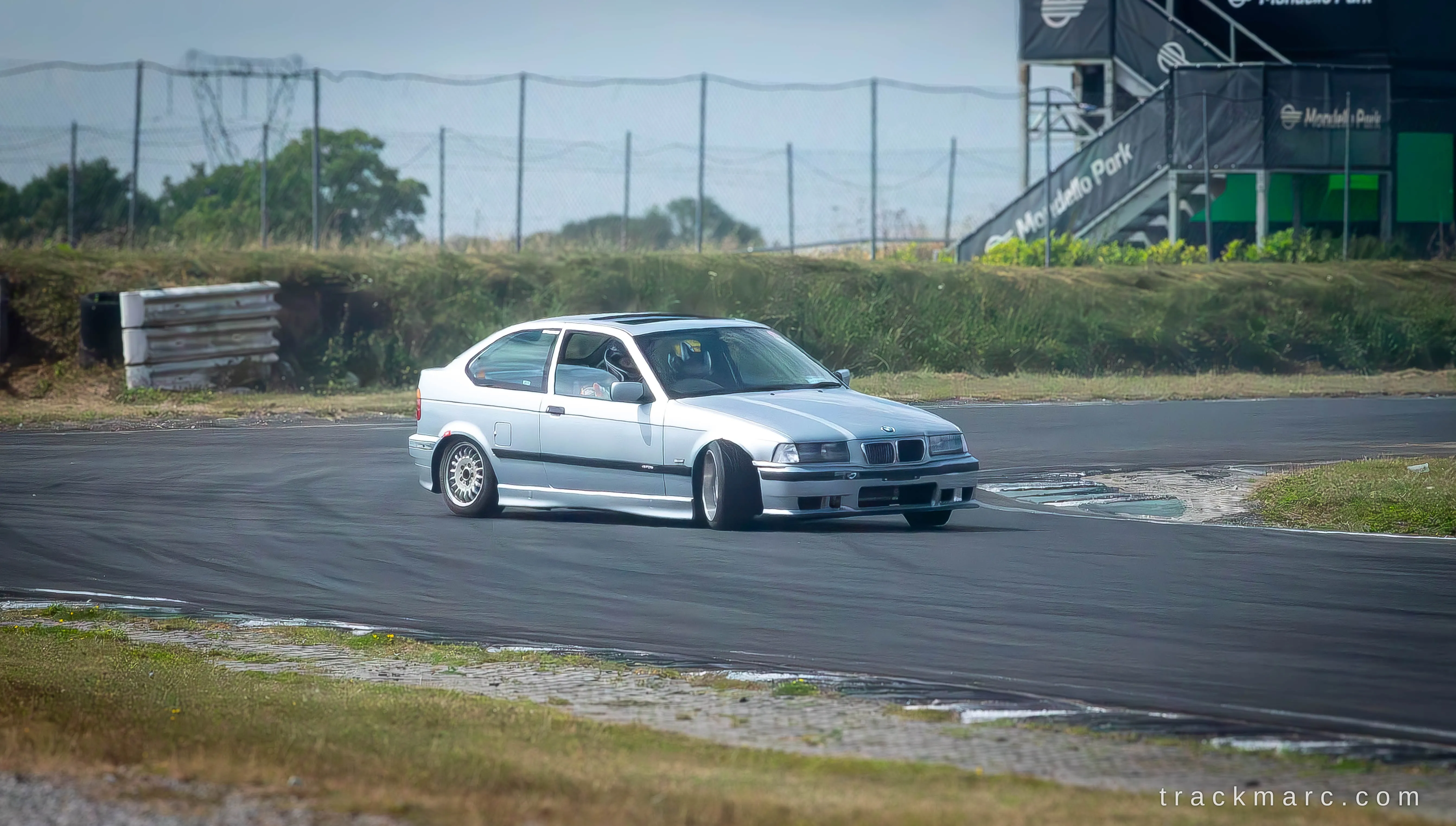 BMW E36 Compact drifting at Mondello Park