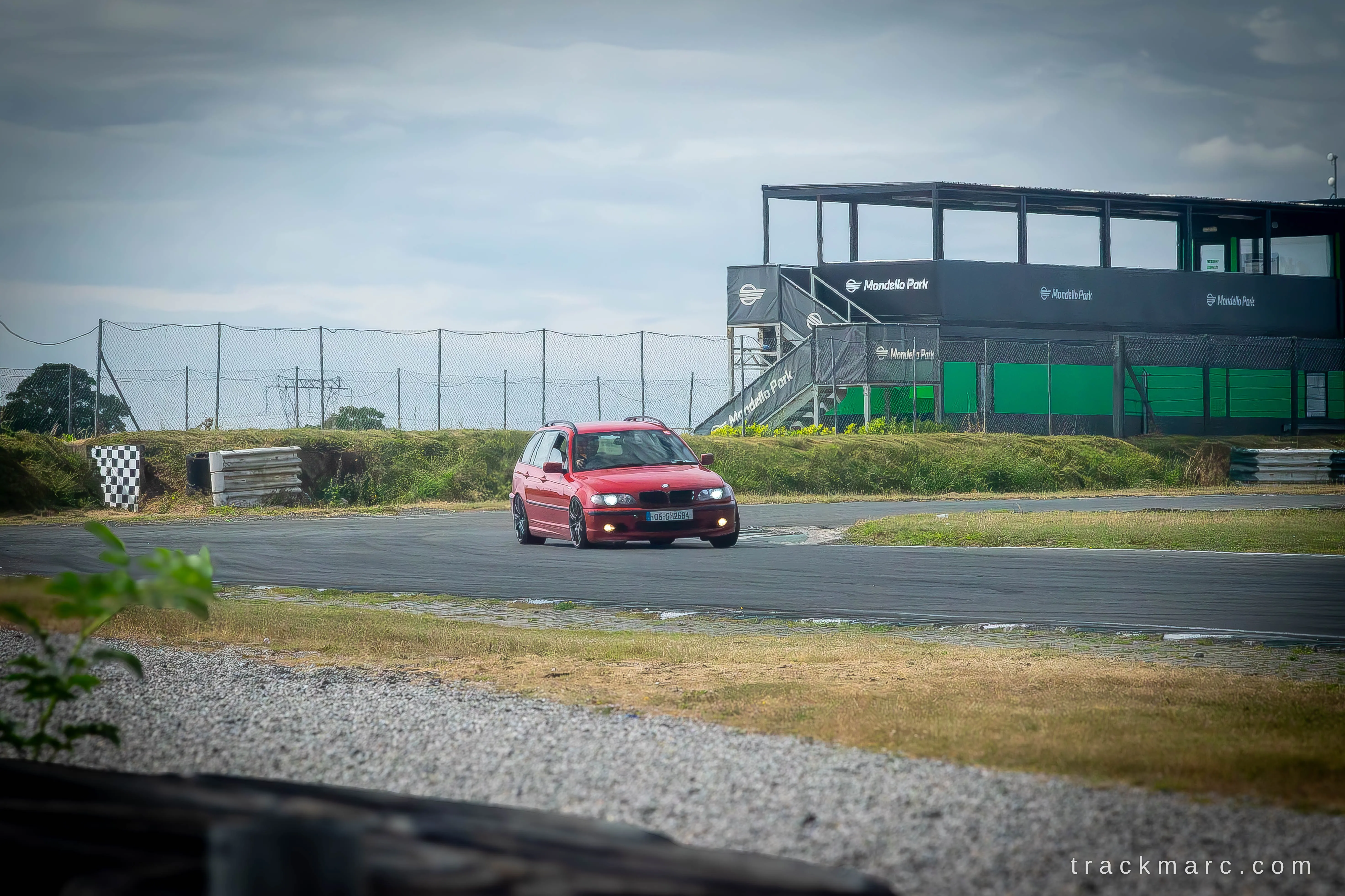 Red BMW E46 Touring at Mondello Park