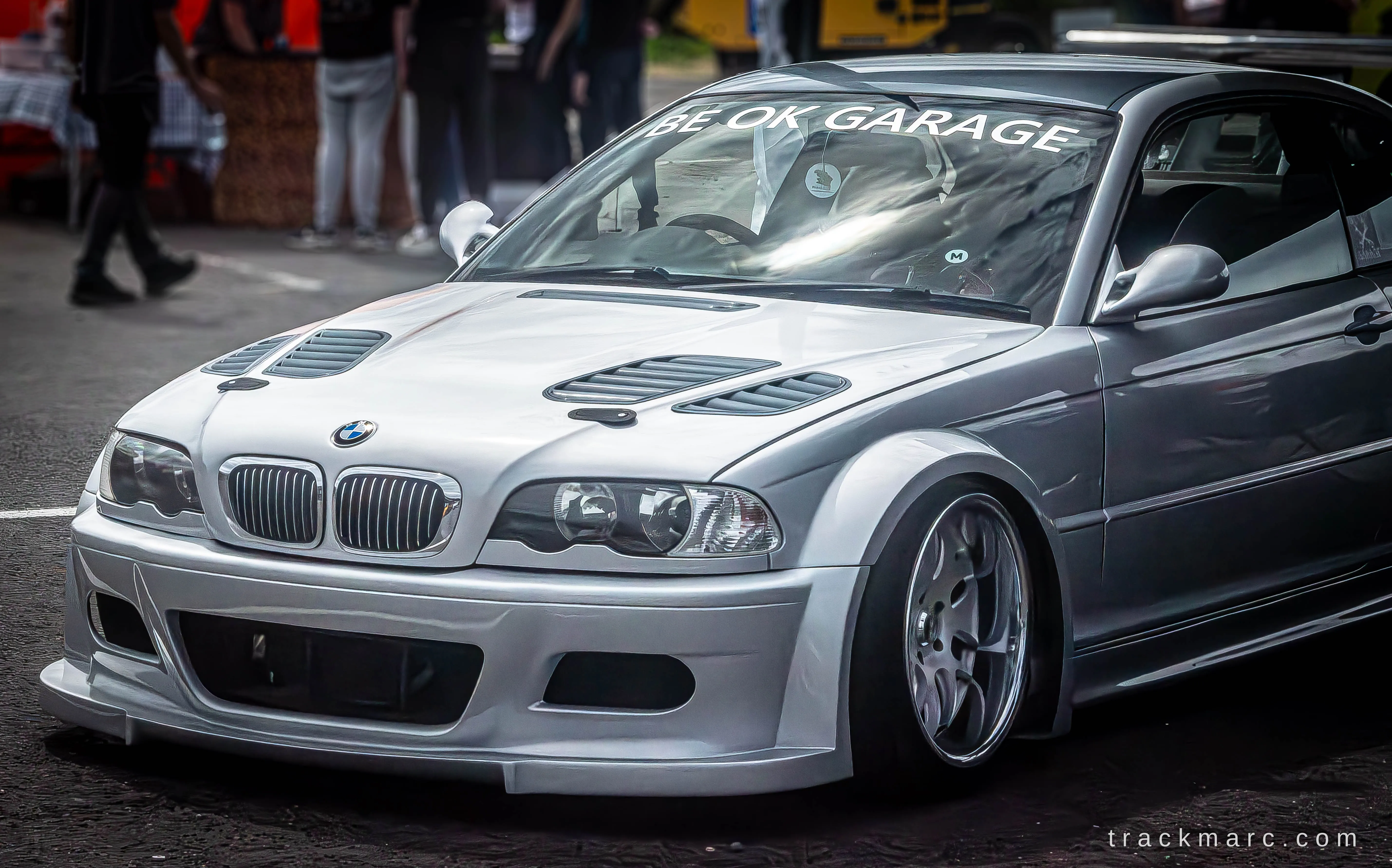 Silver E46 drift build