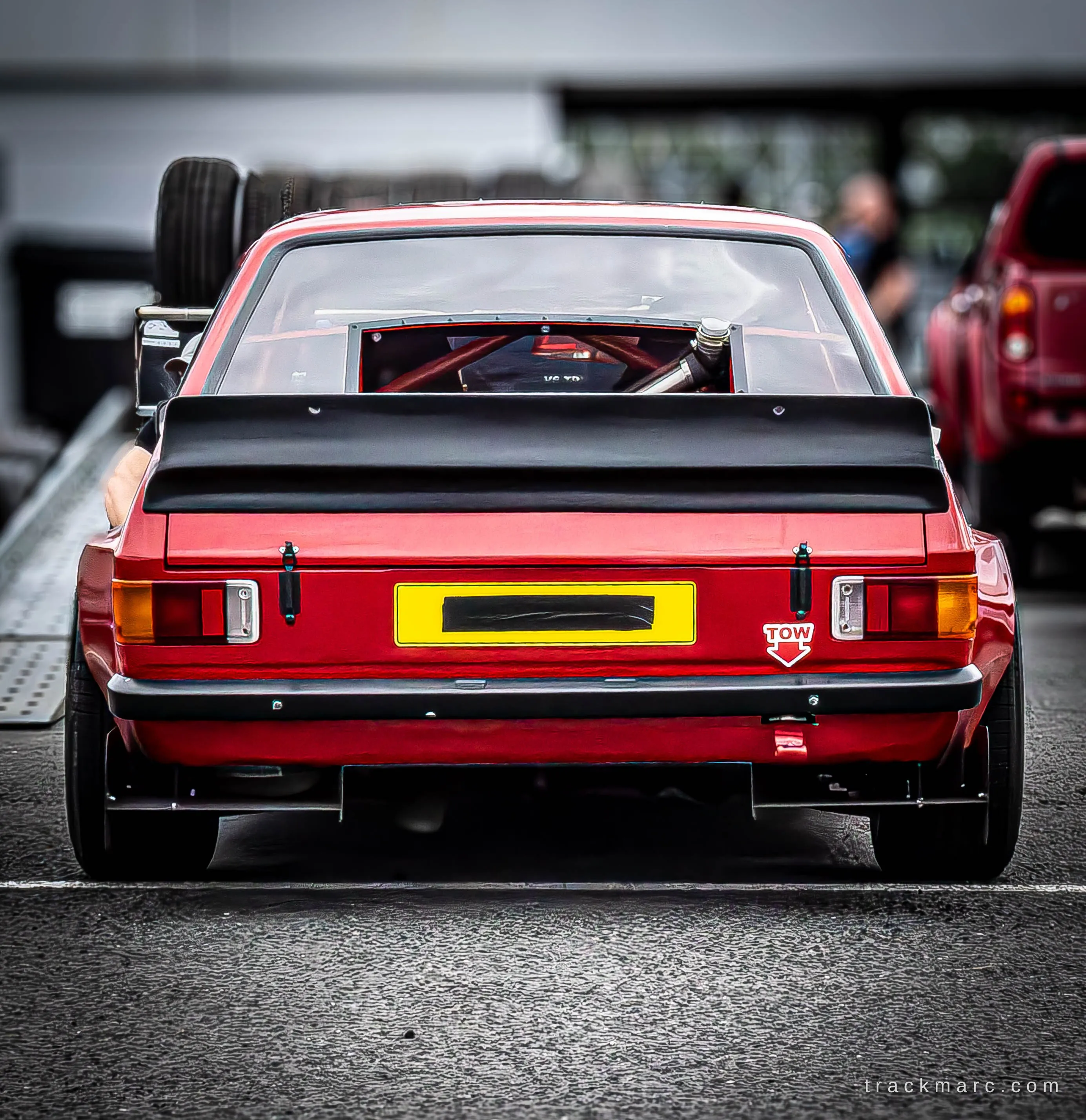 Red Ford Escort Mk2 — Retrostock