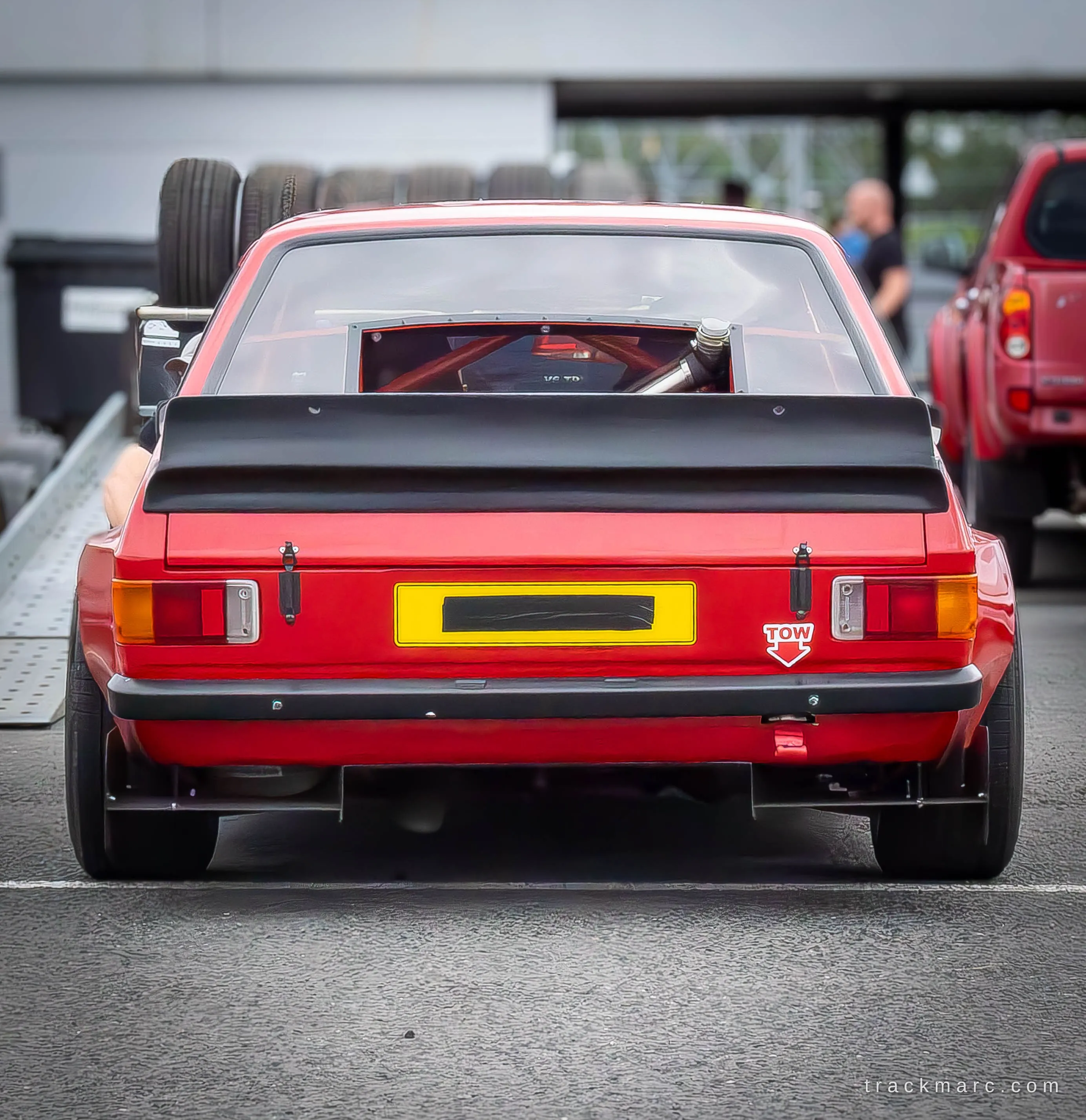Red Ford Escort Mk2 — Retrostock