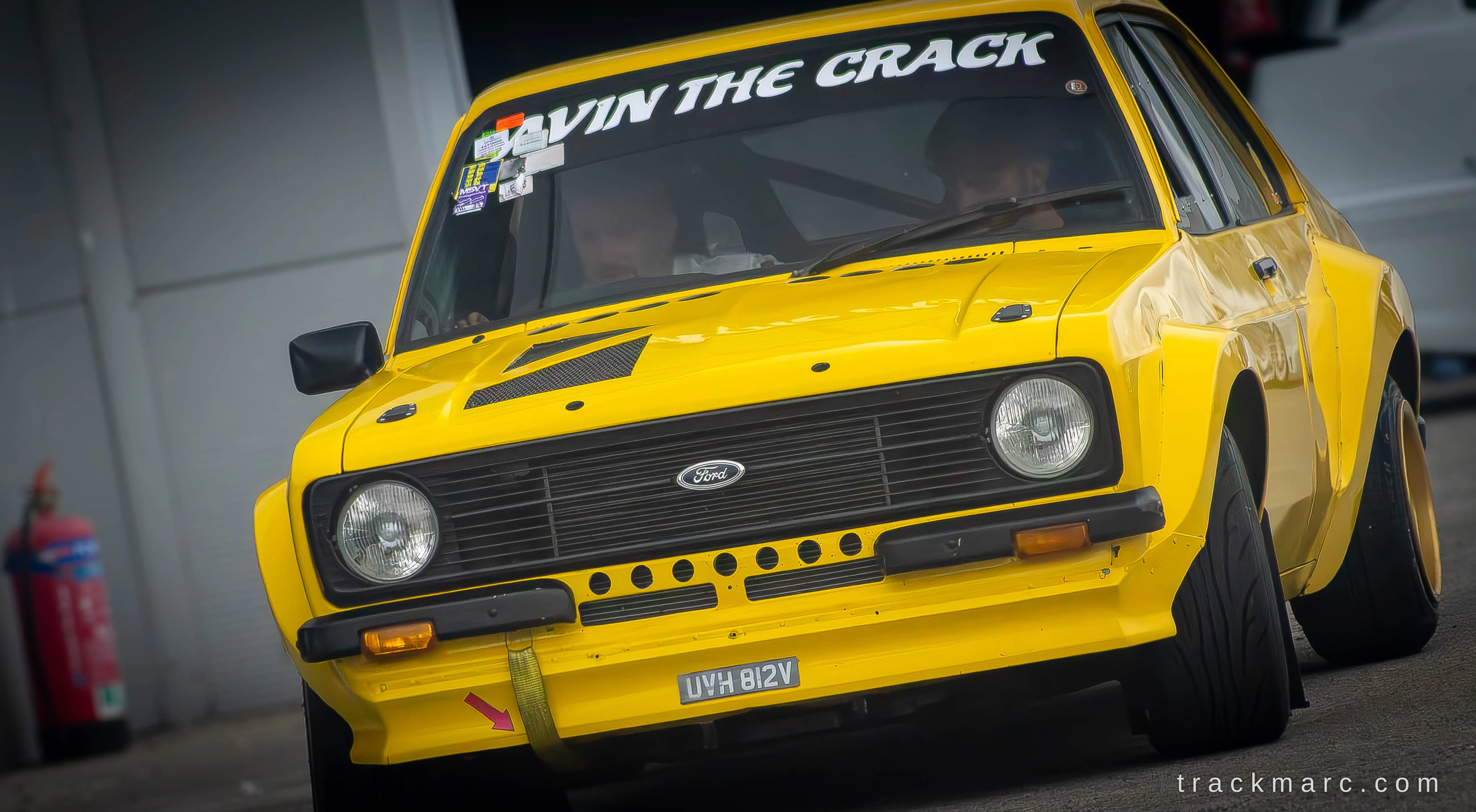 Yellow Ford Escort Mk2 — Retrostock