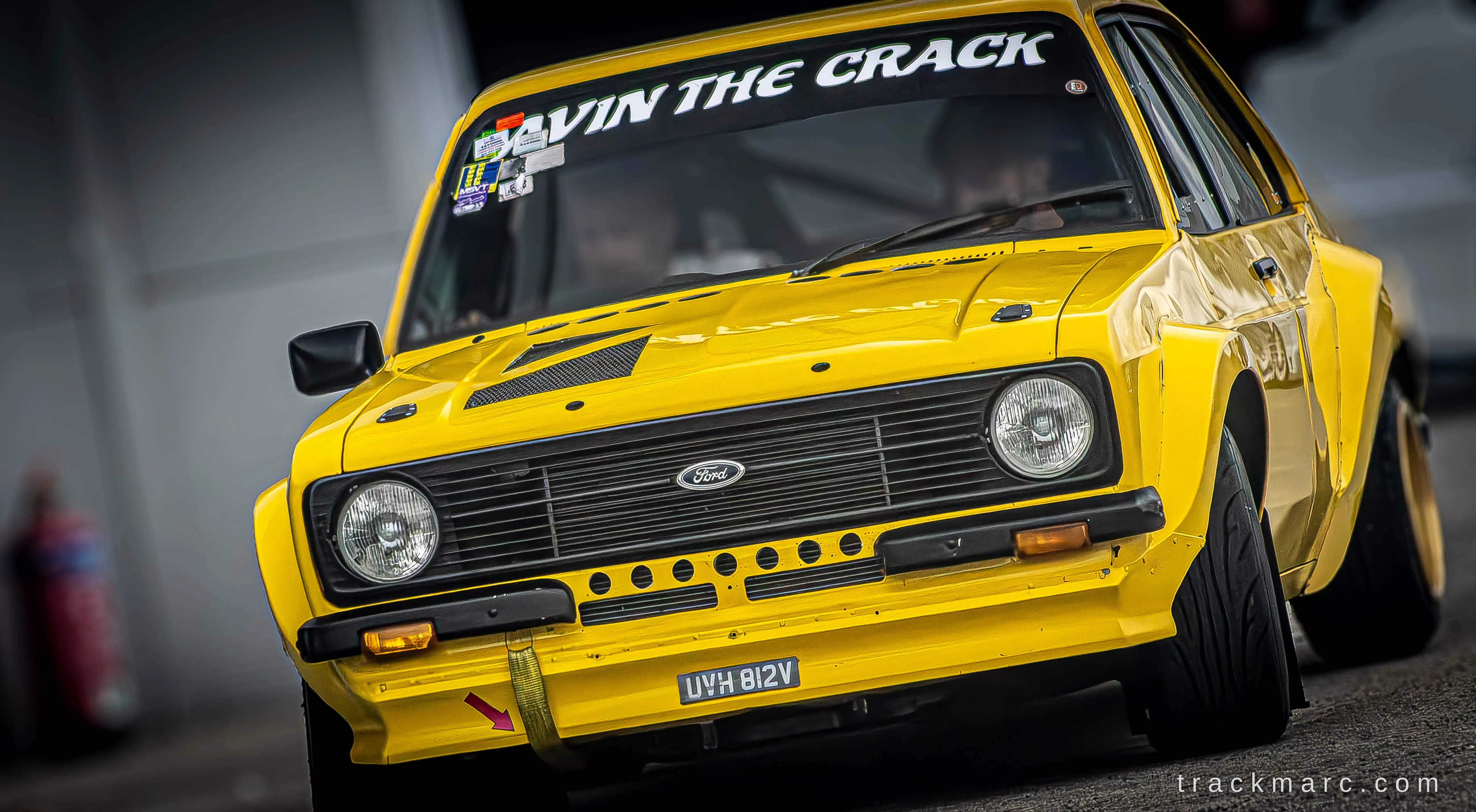 Yellow Ford Escort Mk2 — Retrostock
