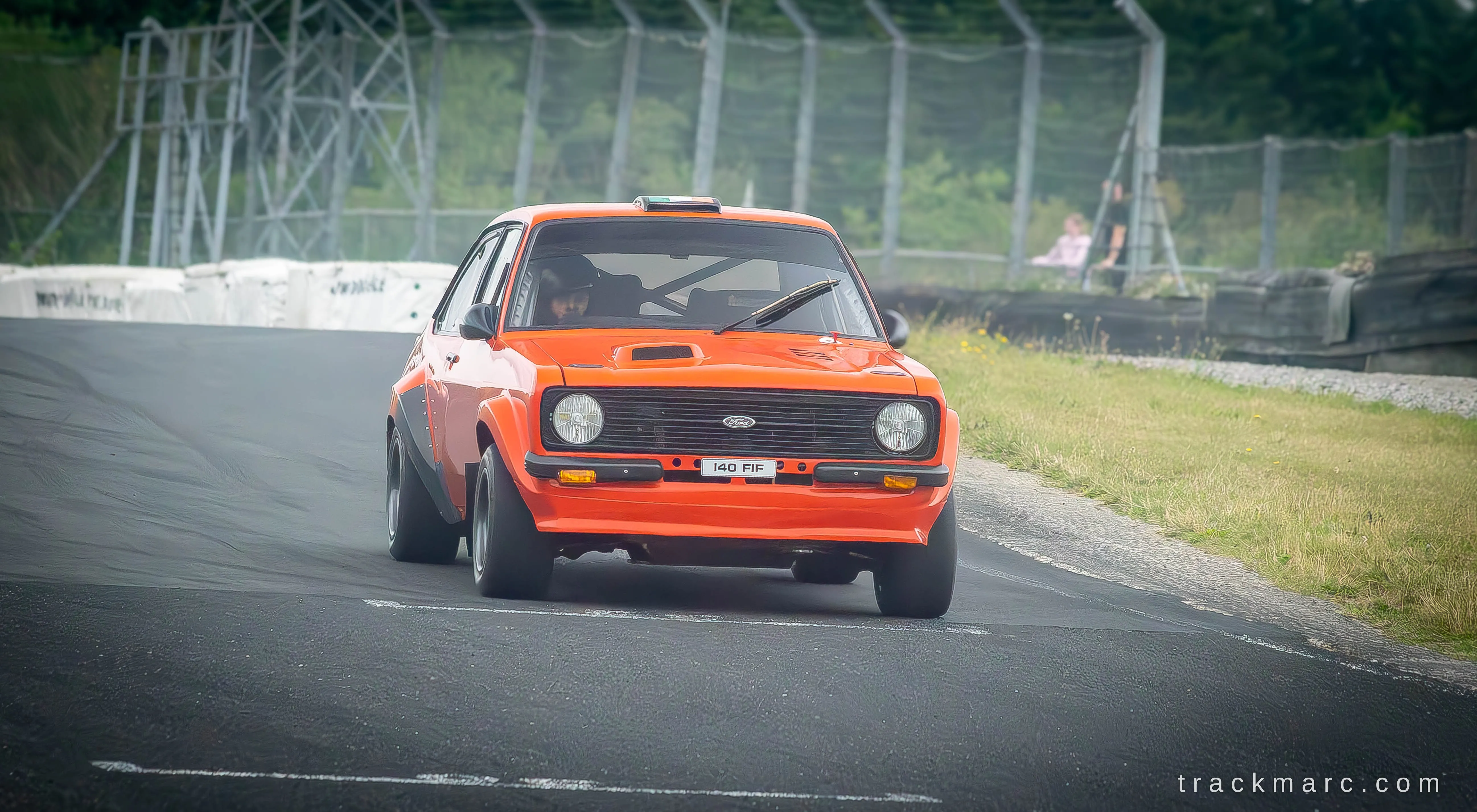 Orange Ford Escort Mk2 — Retrostock