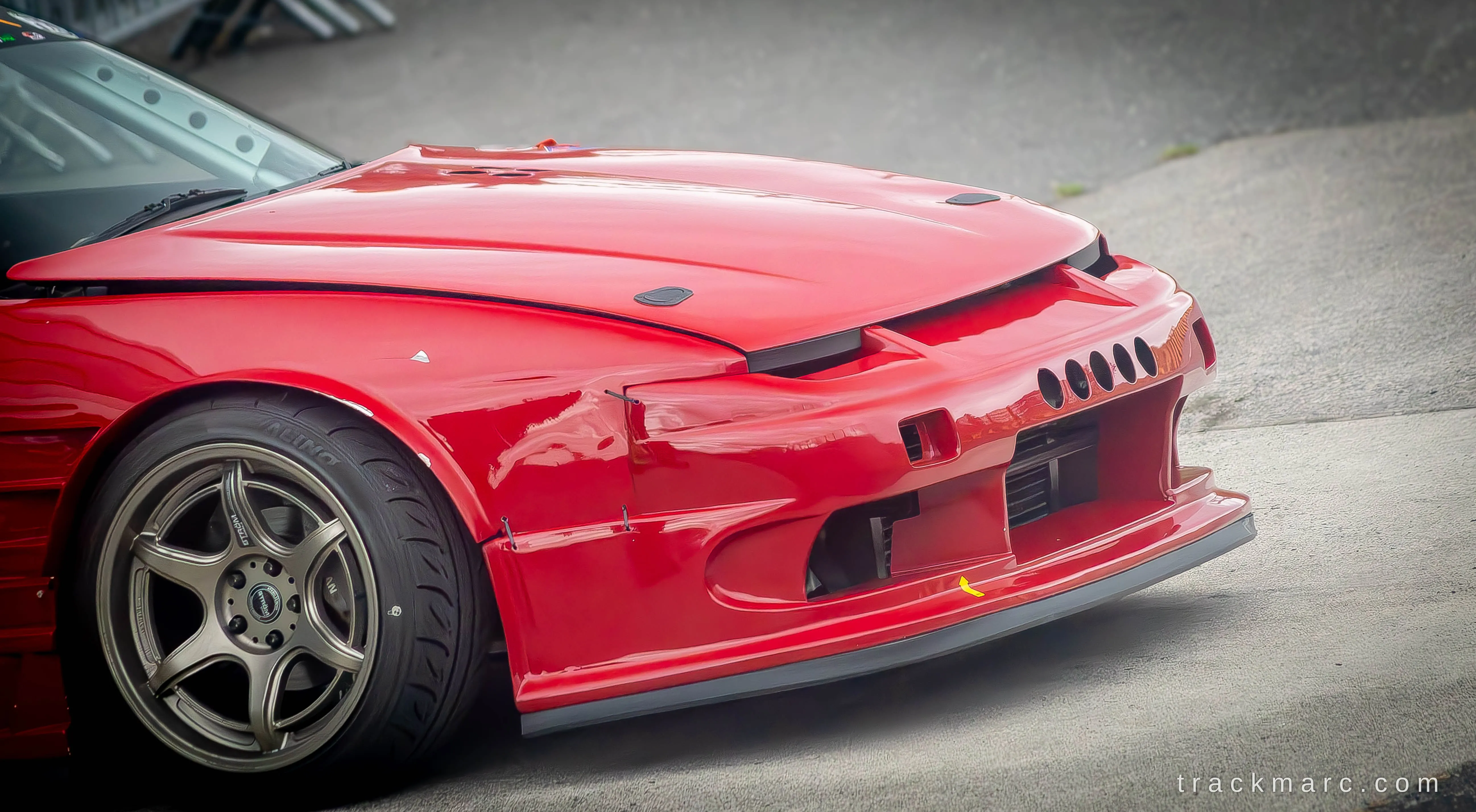 Red Nissan Silvia S13 — Retrostock