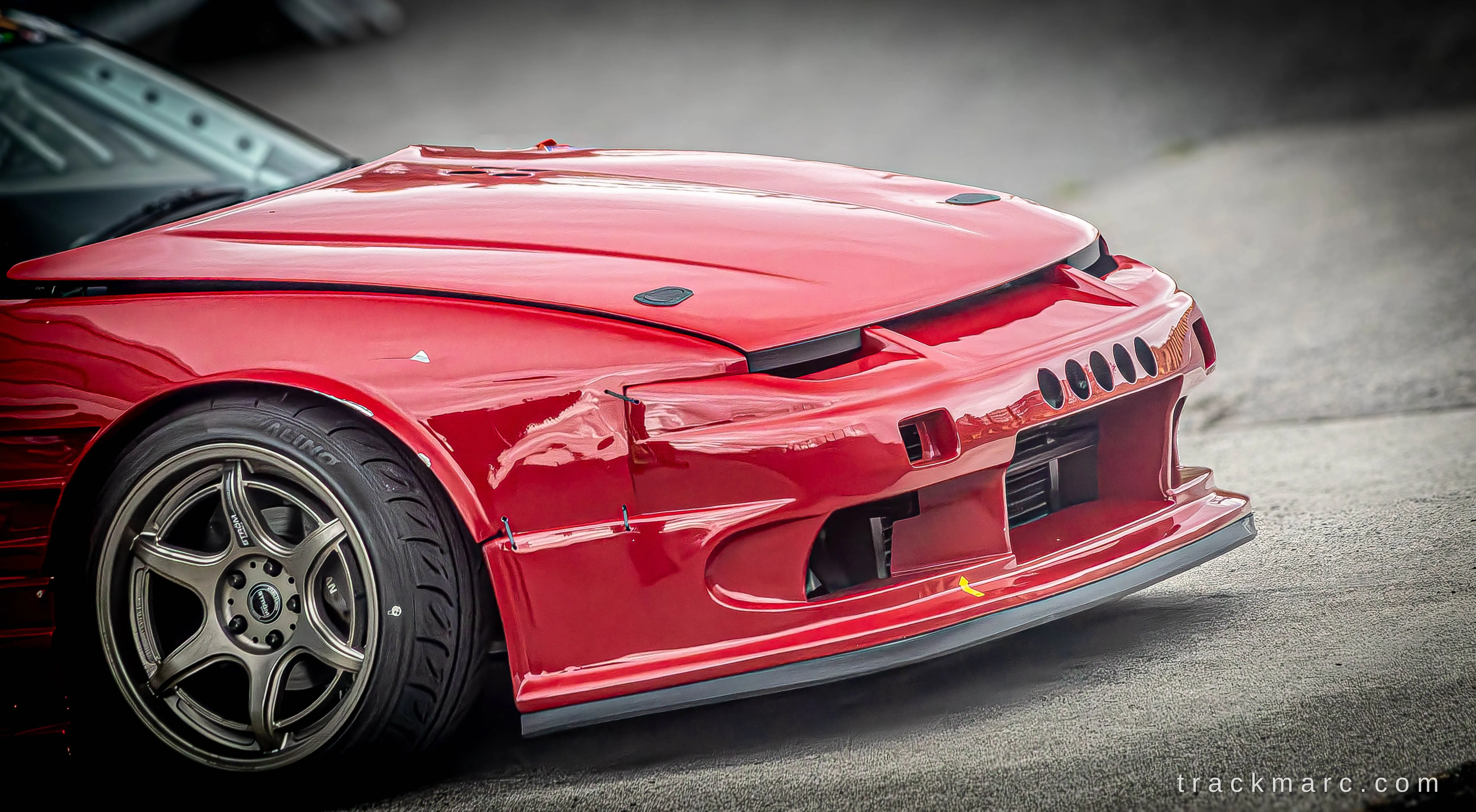 Red Nissan Silvia S13 — Retrostock