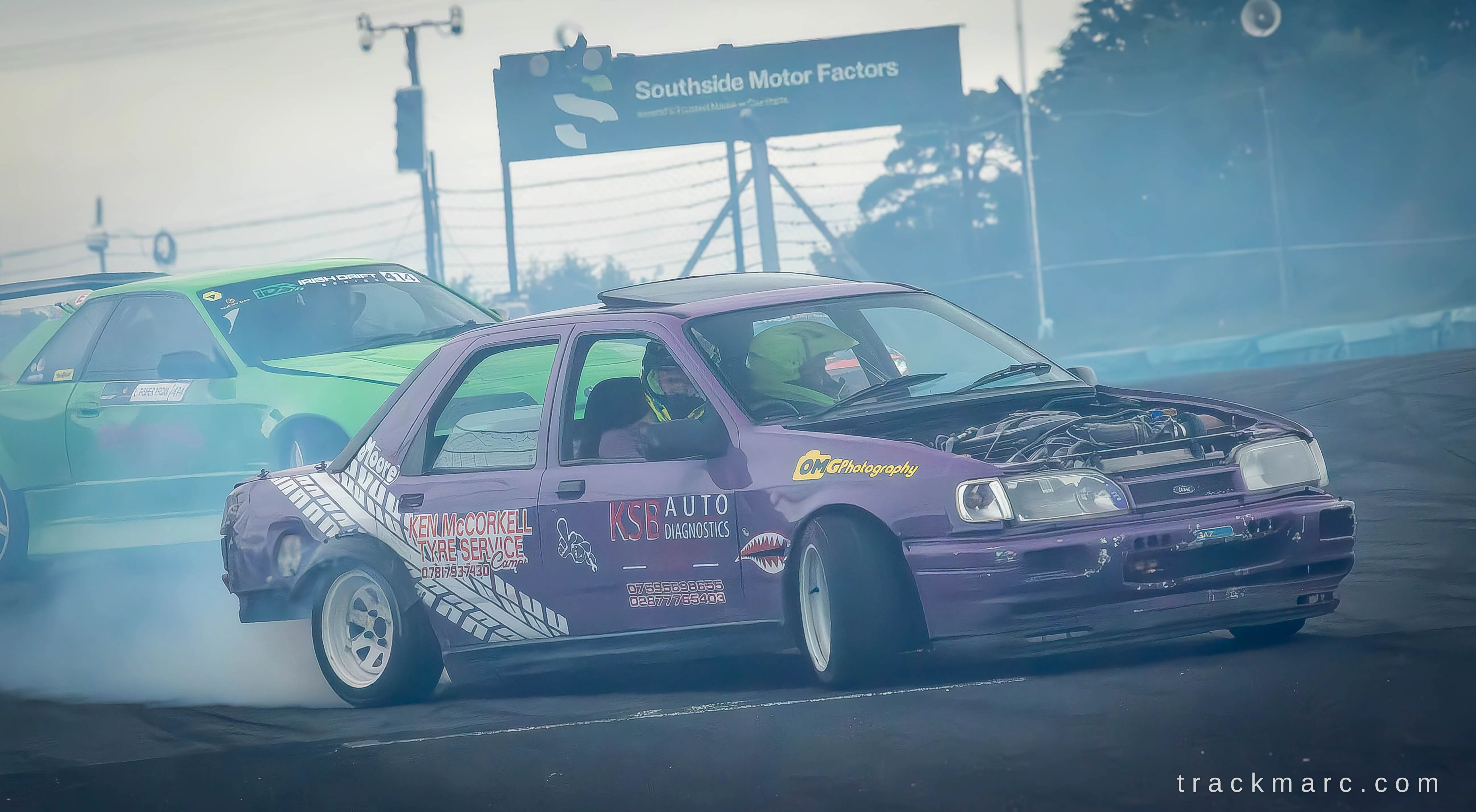 Ford Sierra Sapphire, Bonnet Up Drift — Retrostock