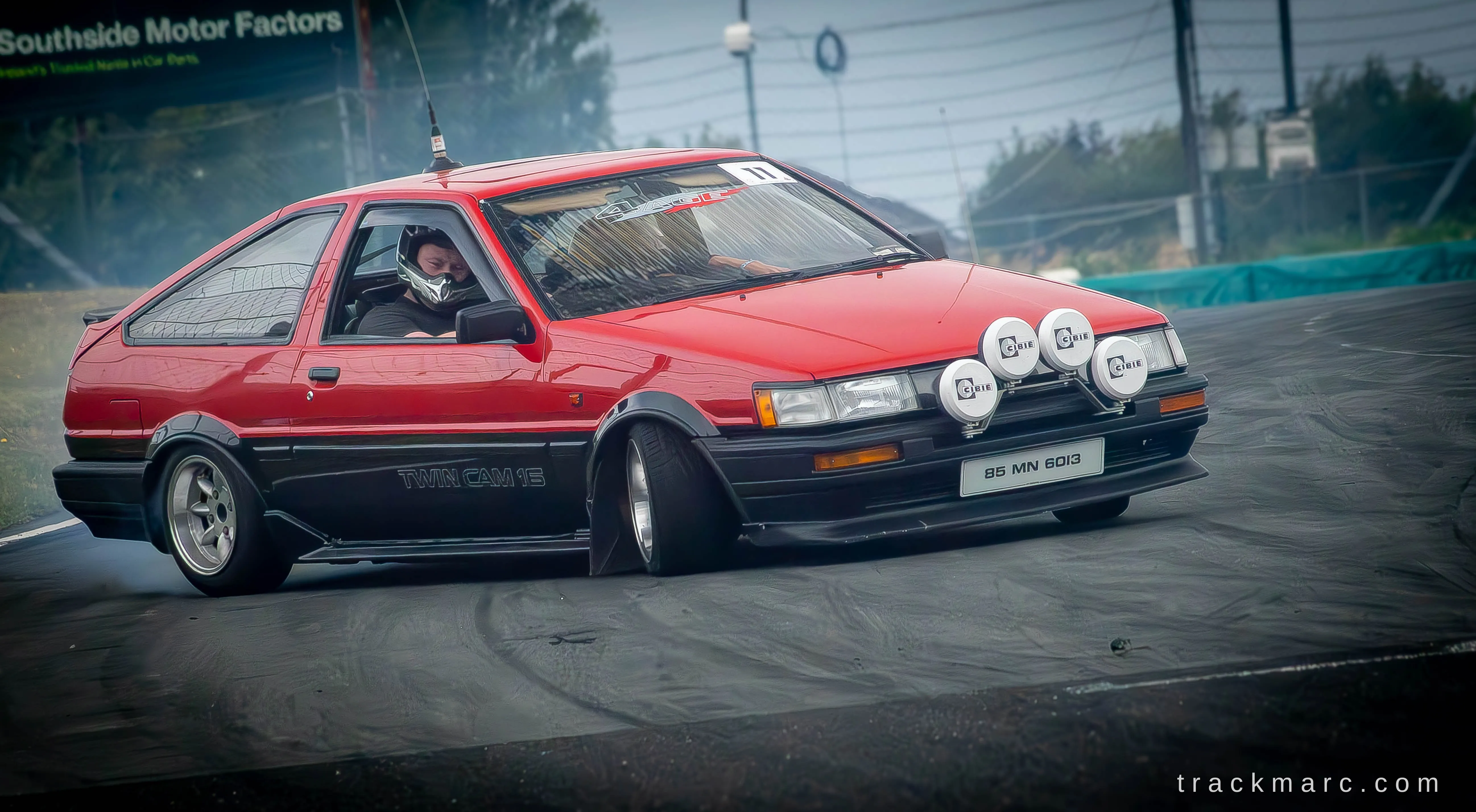 Toyota AE86 Levin, Driver's Eye View — Retrostock