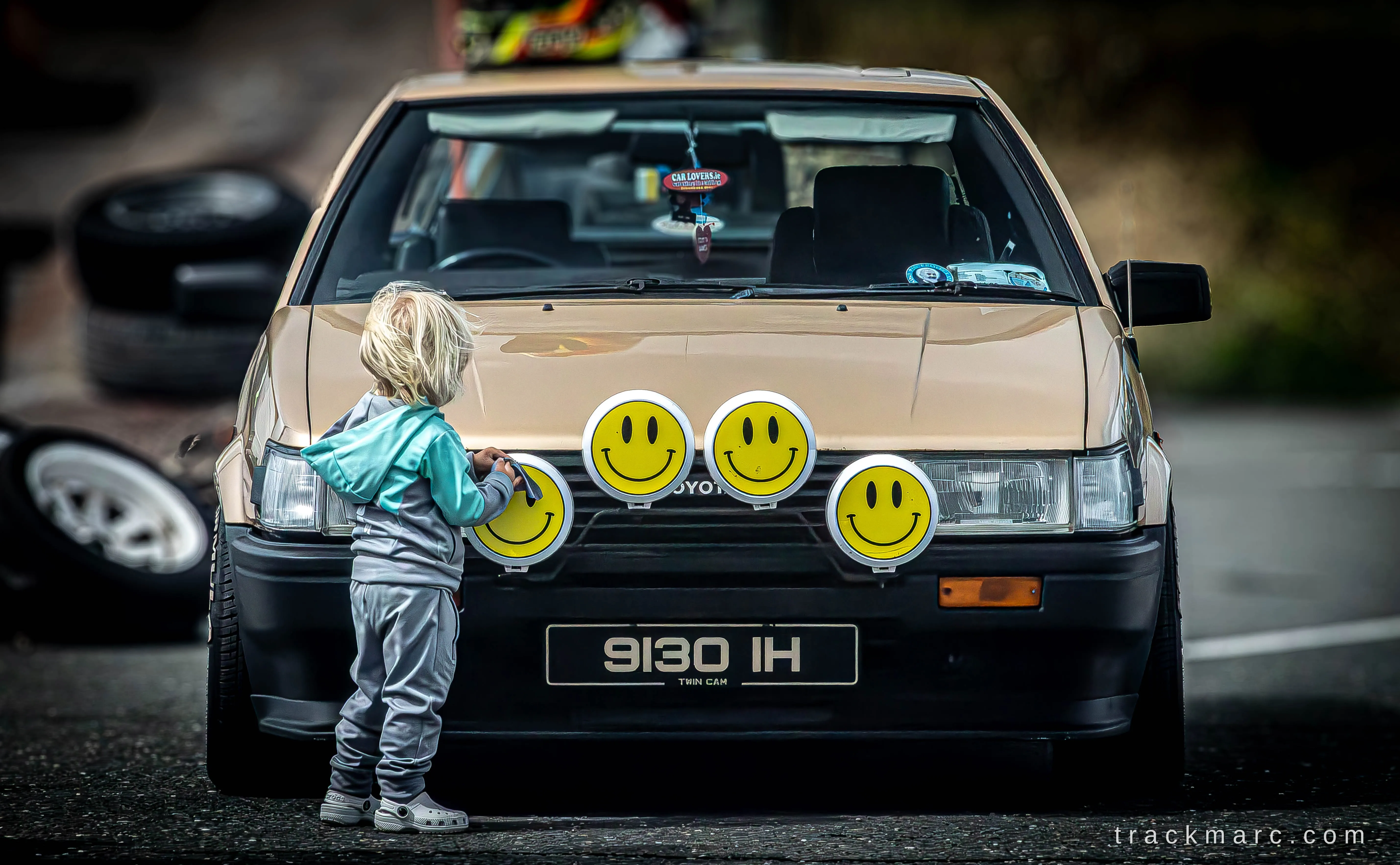 Toyota AE86, Smiley Face Lights — Retrostock