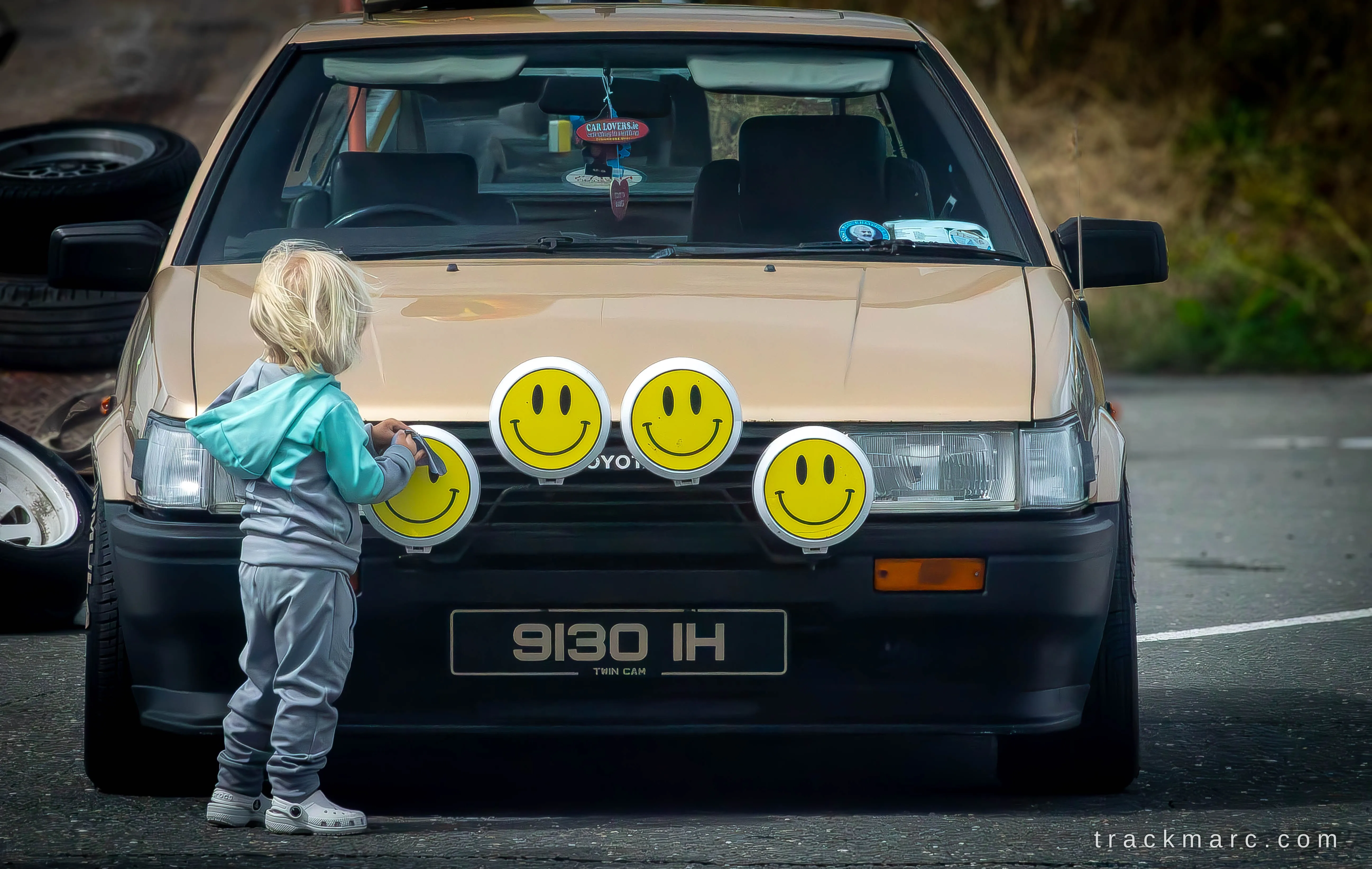 Toyota AE86, Smiley Face Lights — Retrostock