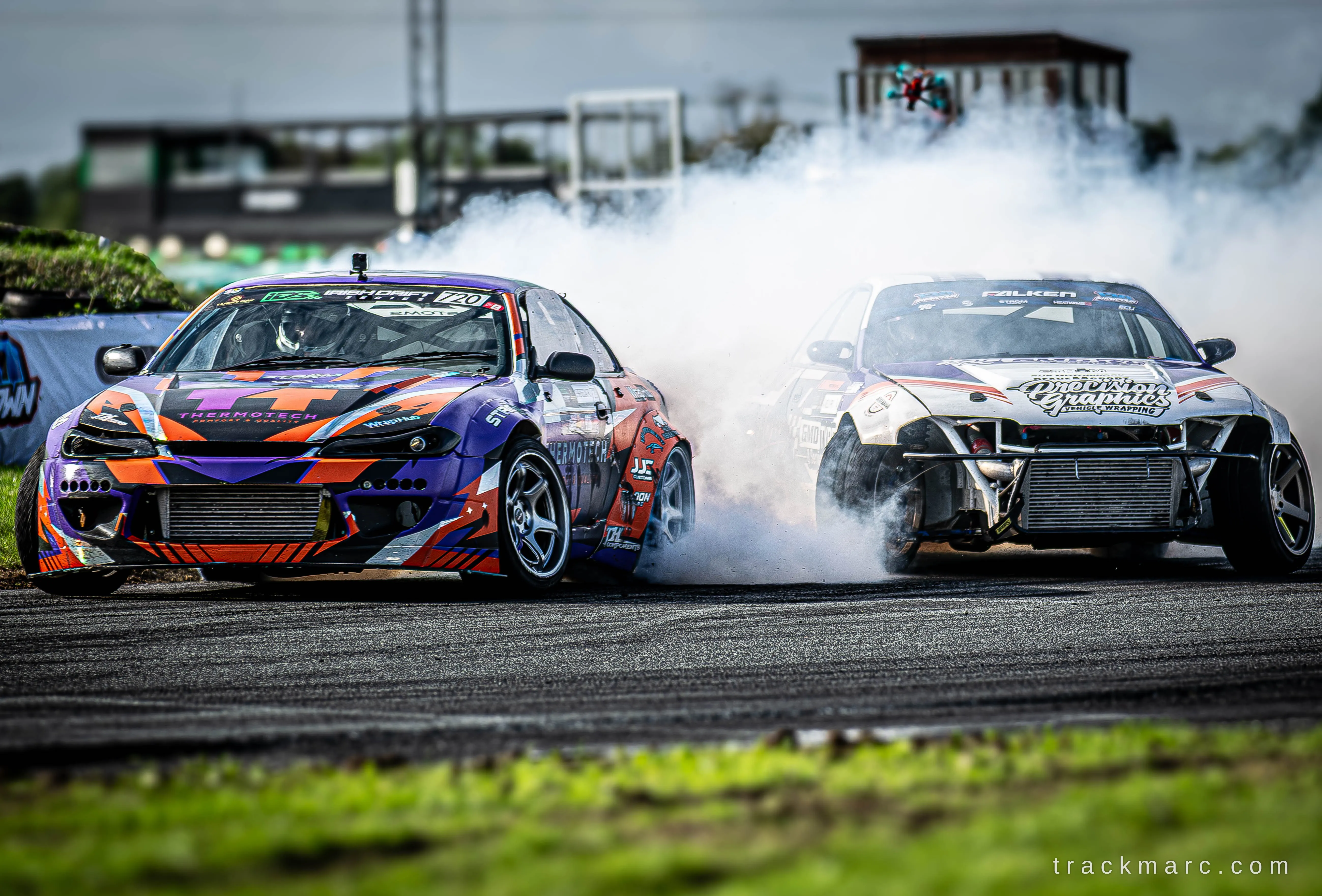 Nissan Silvia S15 drift pair at 130 Showdown