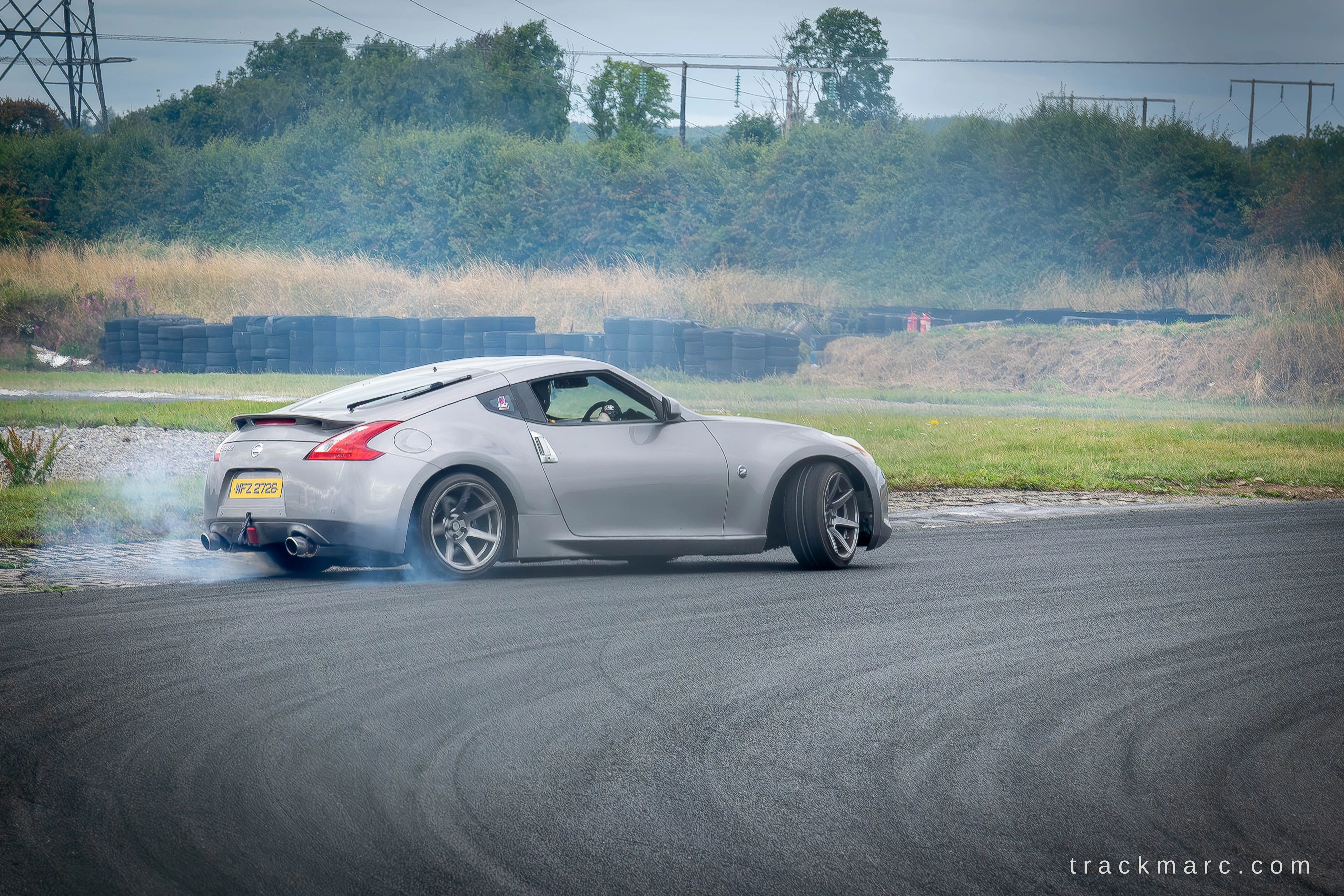 Nissan 370Z drifting at Drift Games