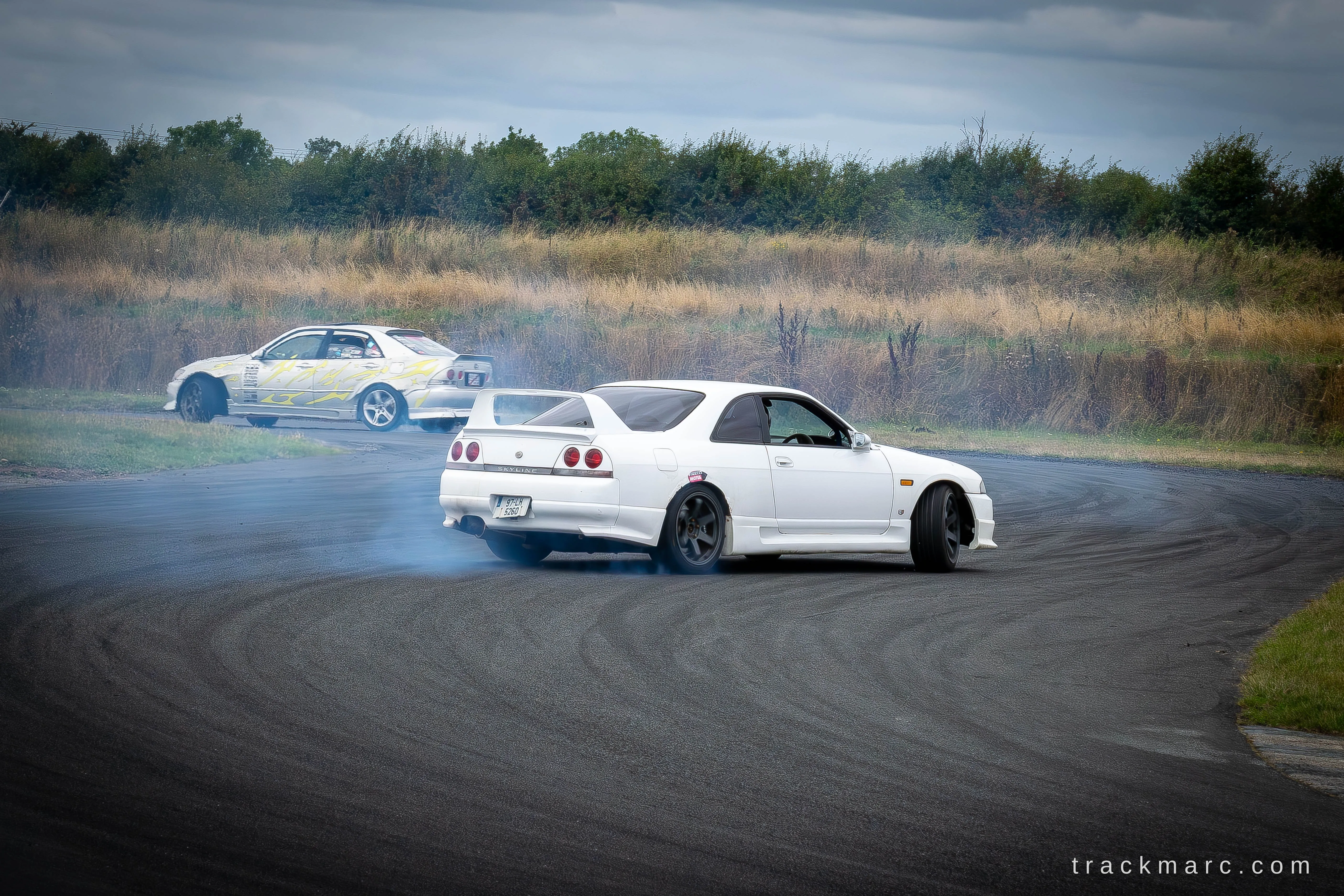 Nissan Skyline R33 drifting at Drift Games