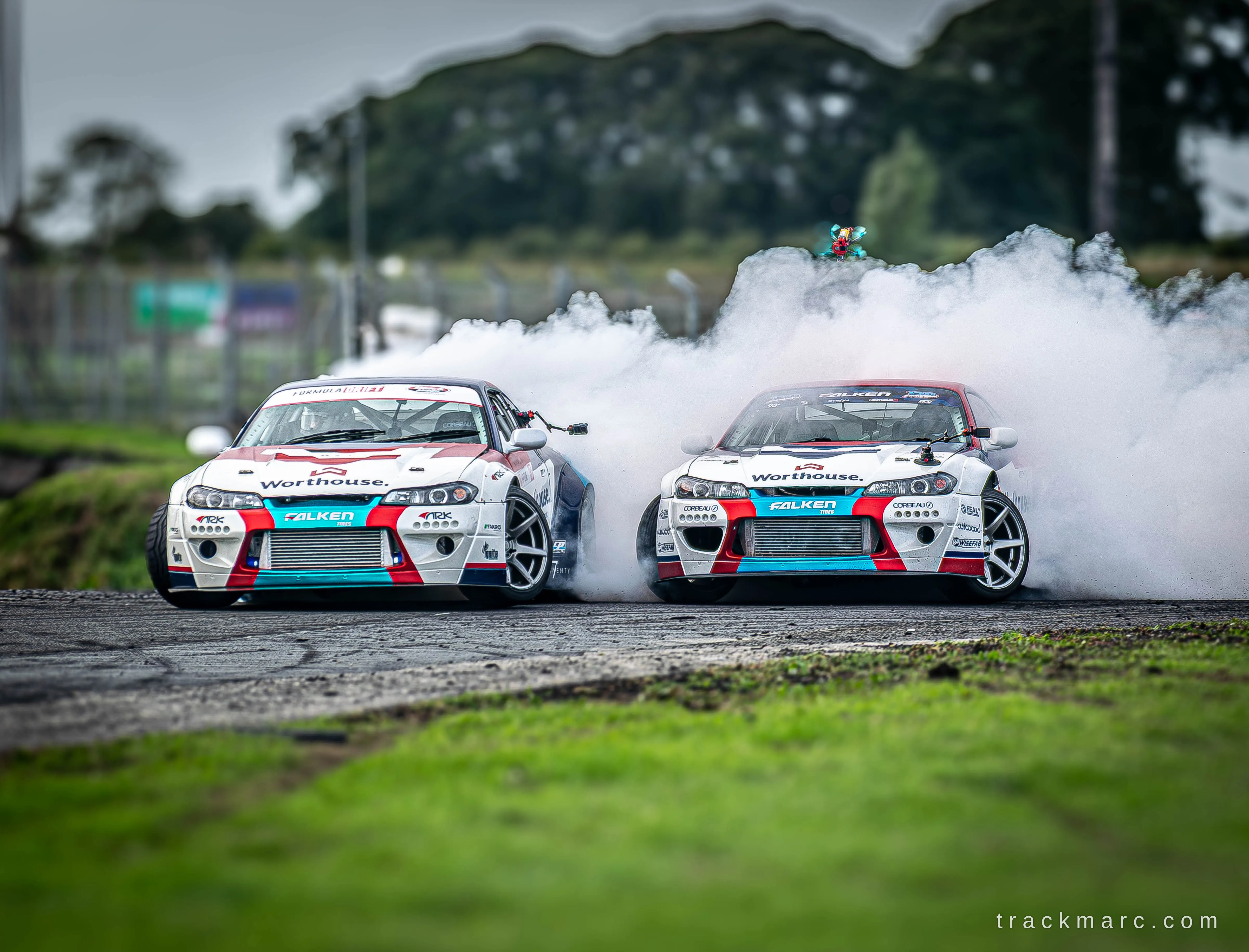 Worthouse Drift Team Nissan Silvias at 130 Showdown