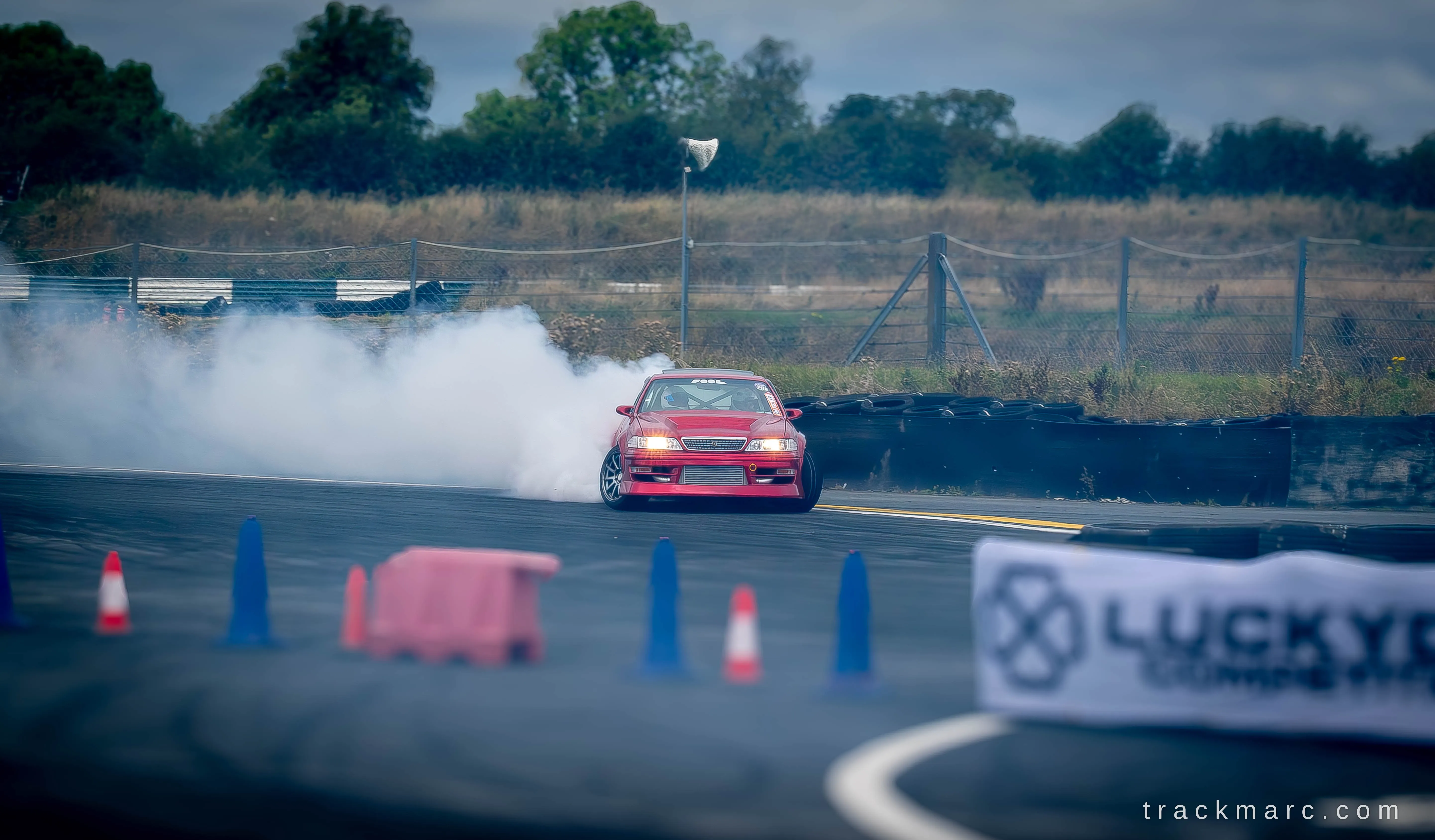 Red Toyota Chaser at Drift Games