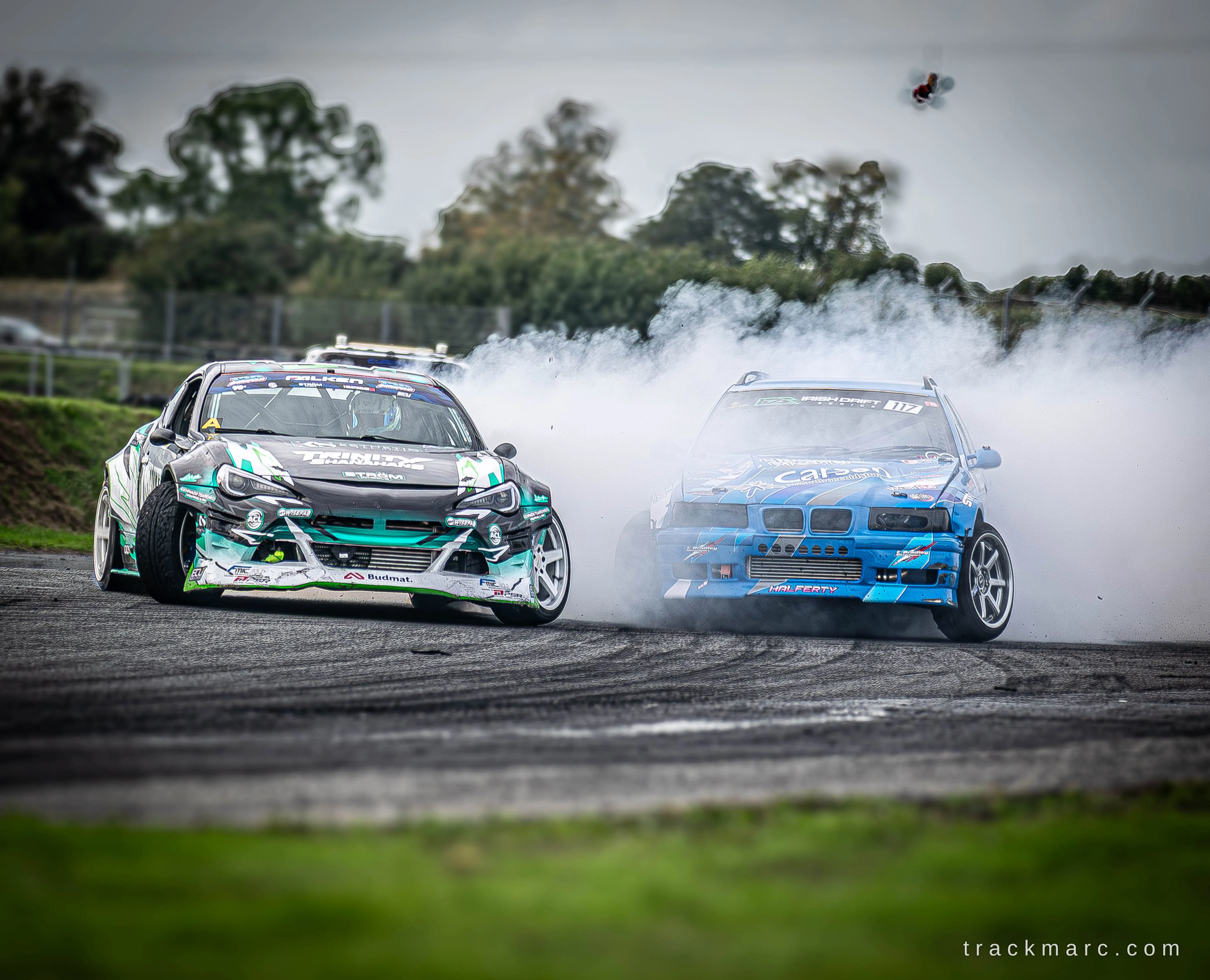 Toyota GT86 and BMW E36 drift cars — 130 Showdown