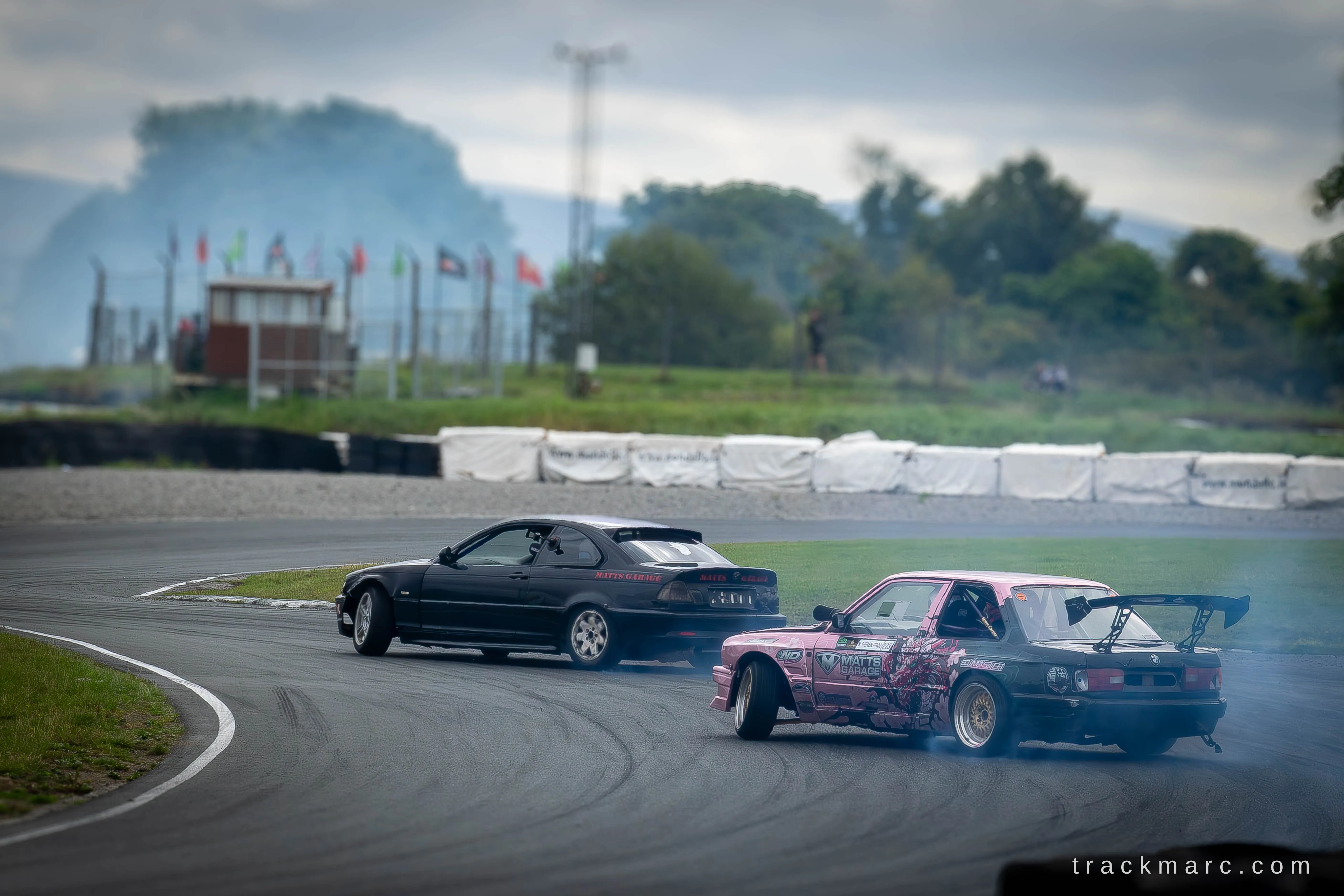 BMW E46 and E30 drifting at Drift Games