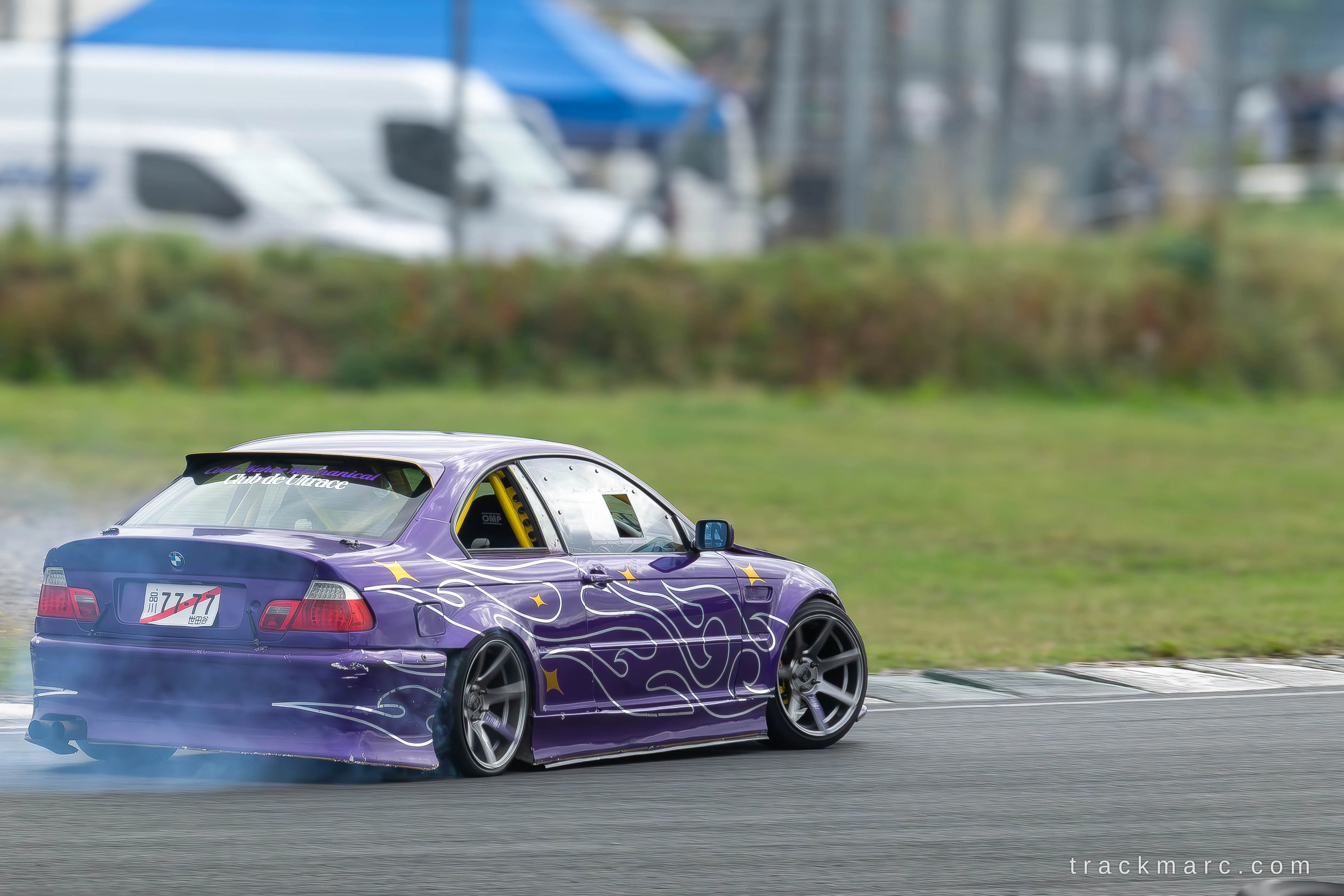 Purple BMW E46 at Drift Games