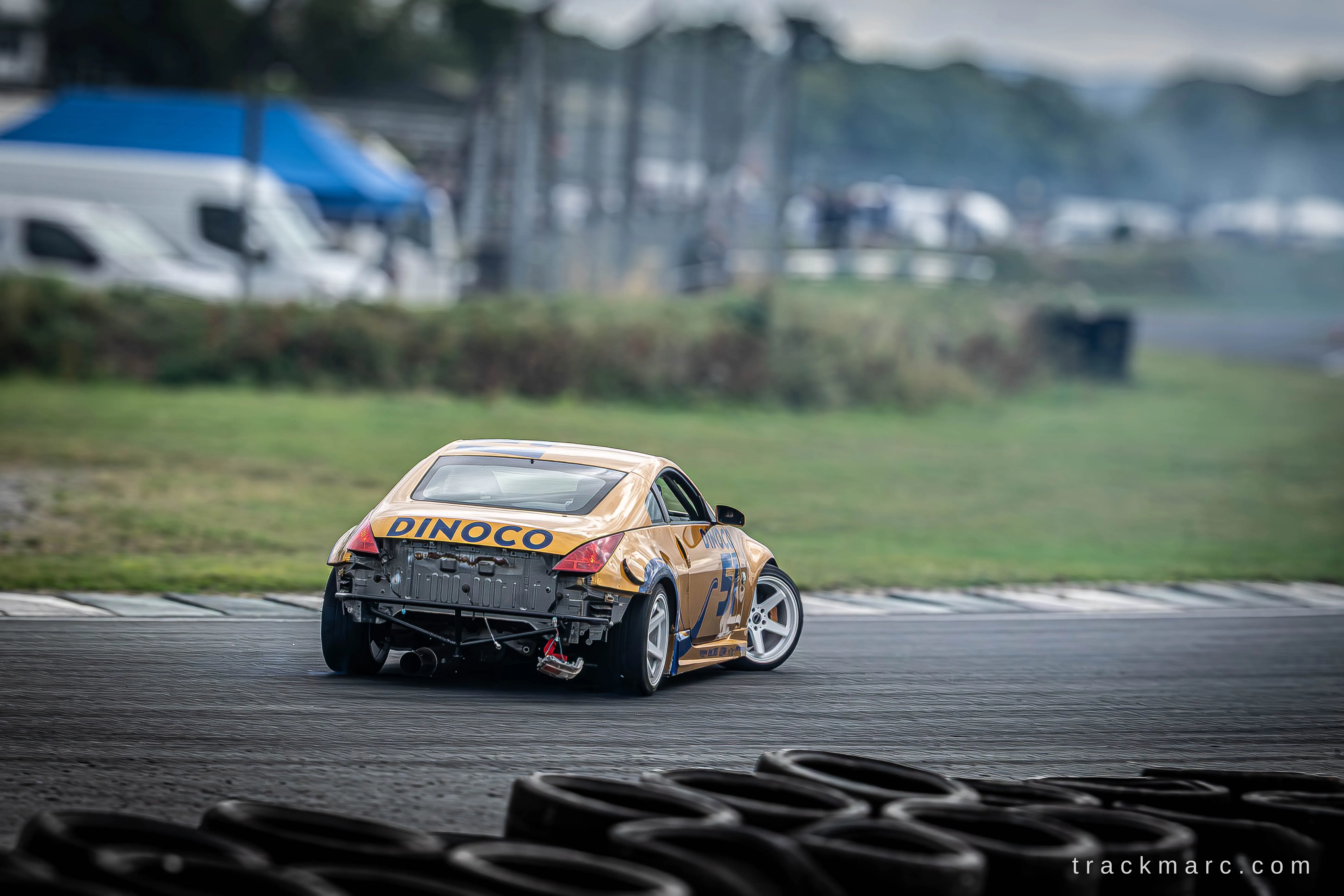 Nissan 350Z Dinoco livery at Drift Games