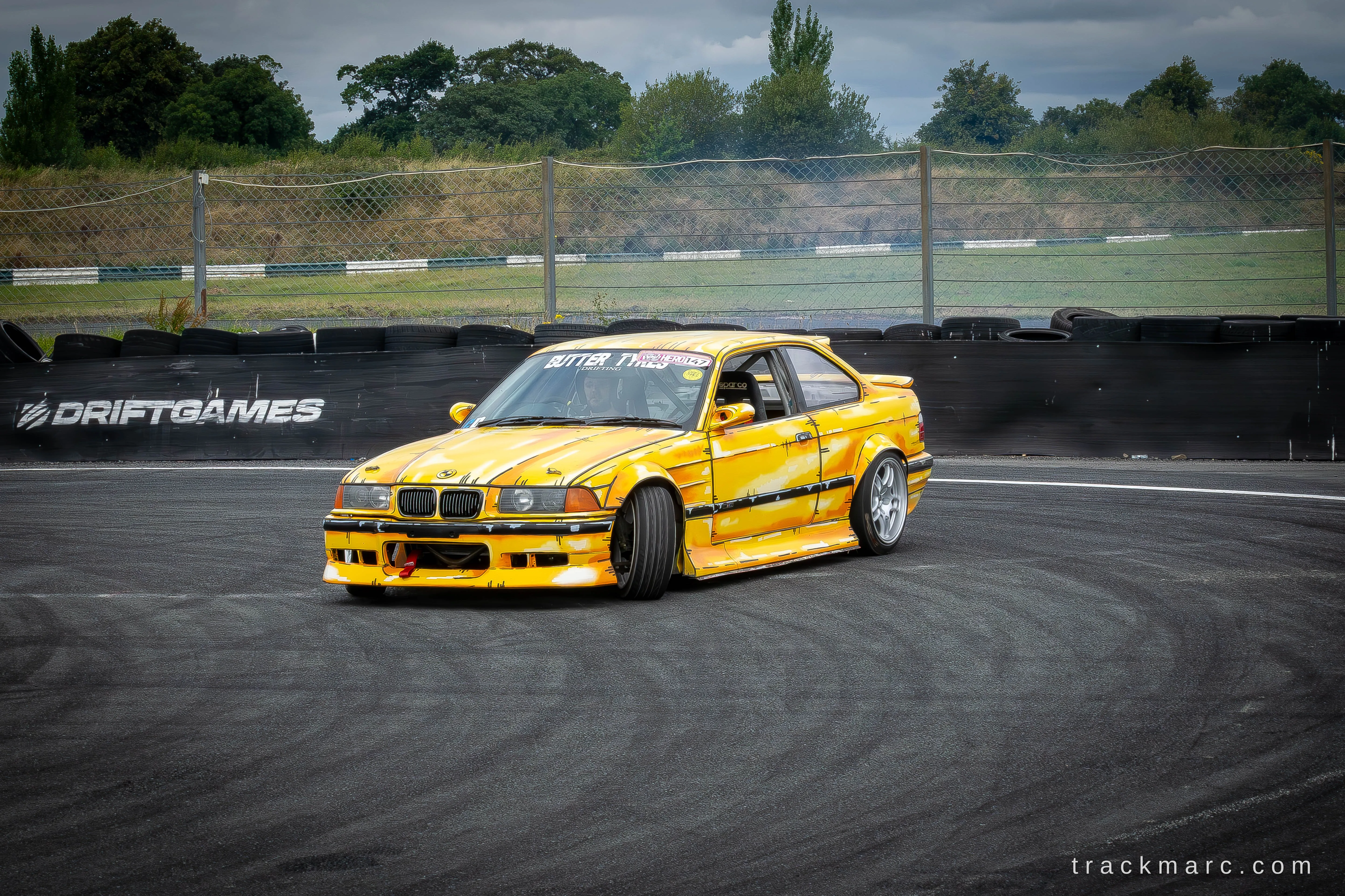 BMW E36 comic-style drift car — Drift Games