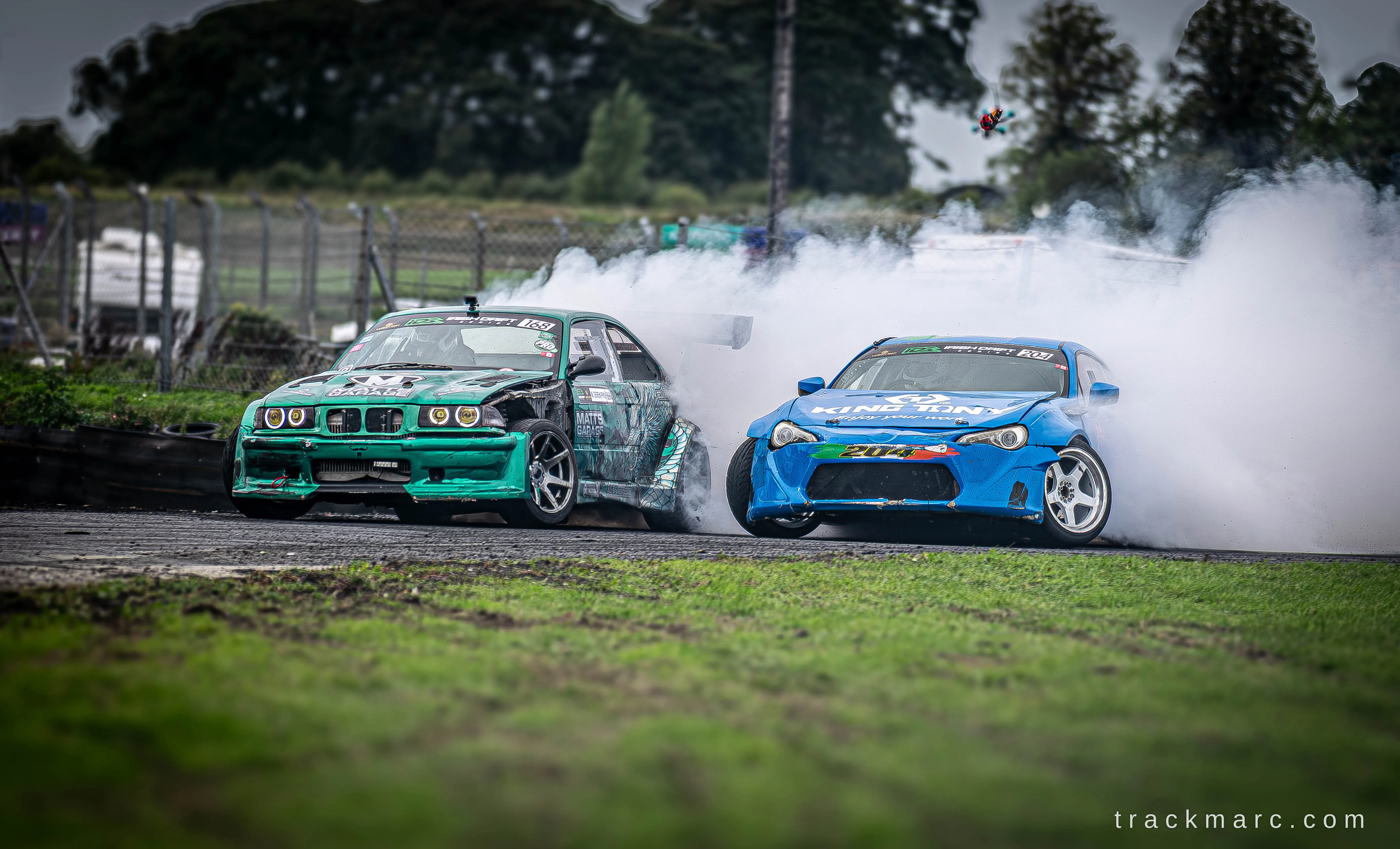 BMW E36 and Toyota GT86 drift pairing at 130 Showdown