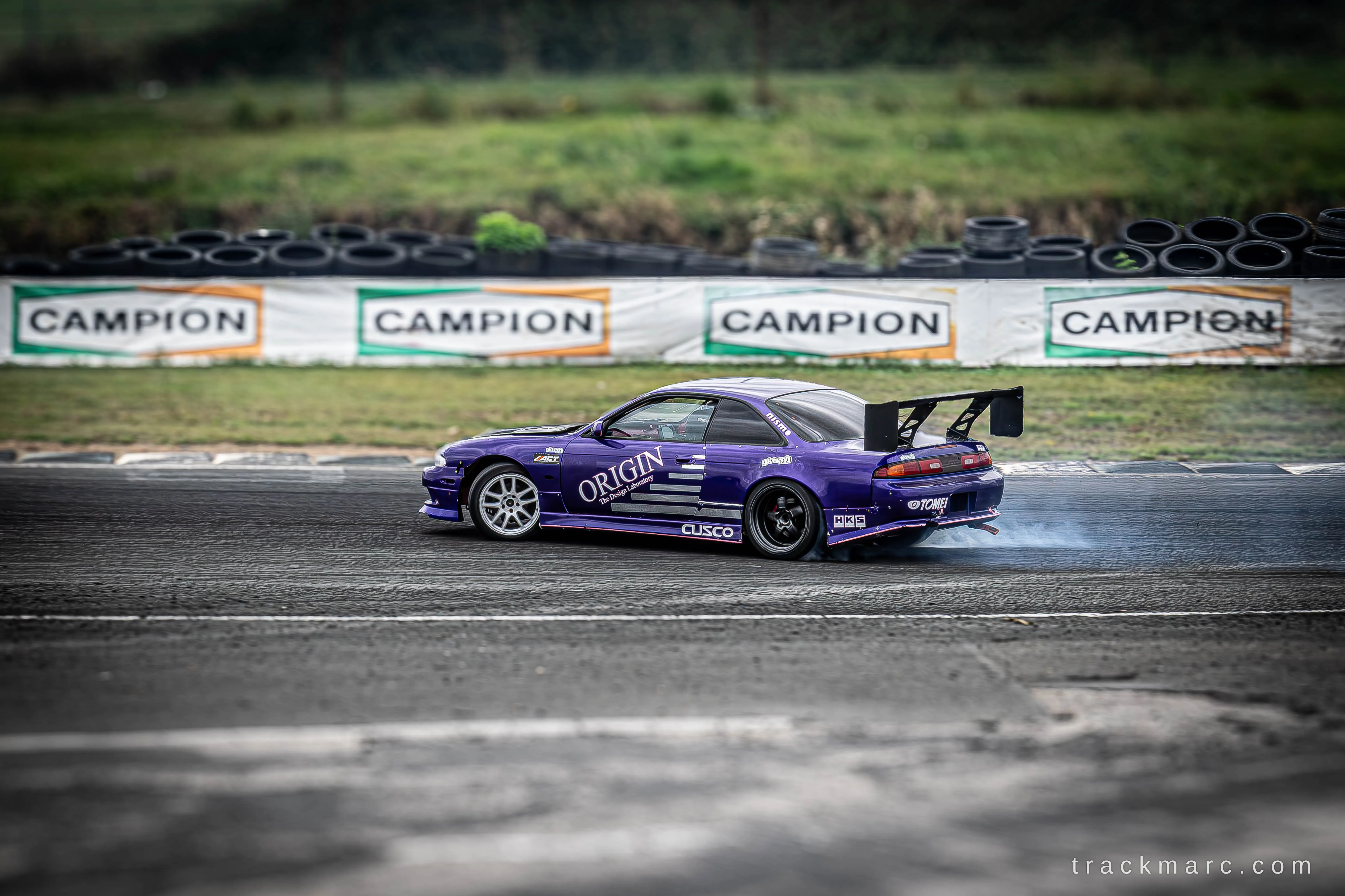 Purple Nissan Silvia S14 at Drift Games